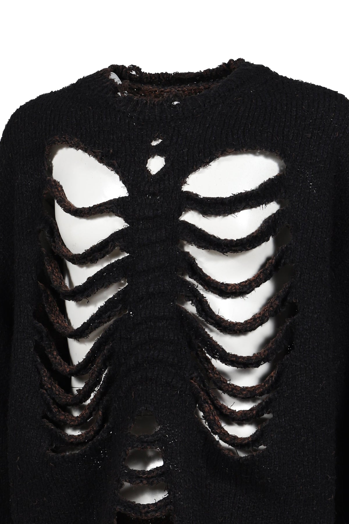 doublet ダブレット 【本物保証】 ニット ストリート系 メンズ RIB & SPINE KNIT PULLOVER / BLK