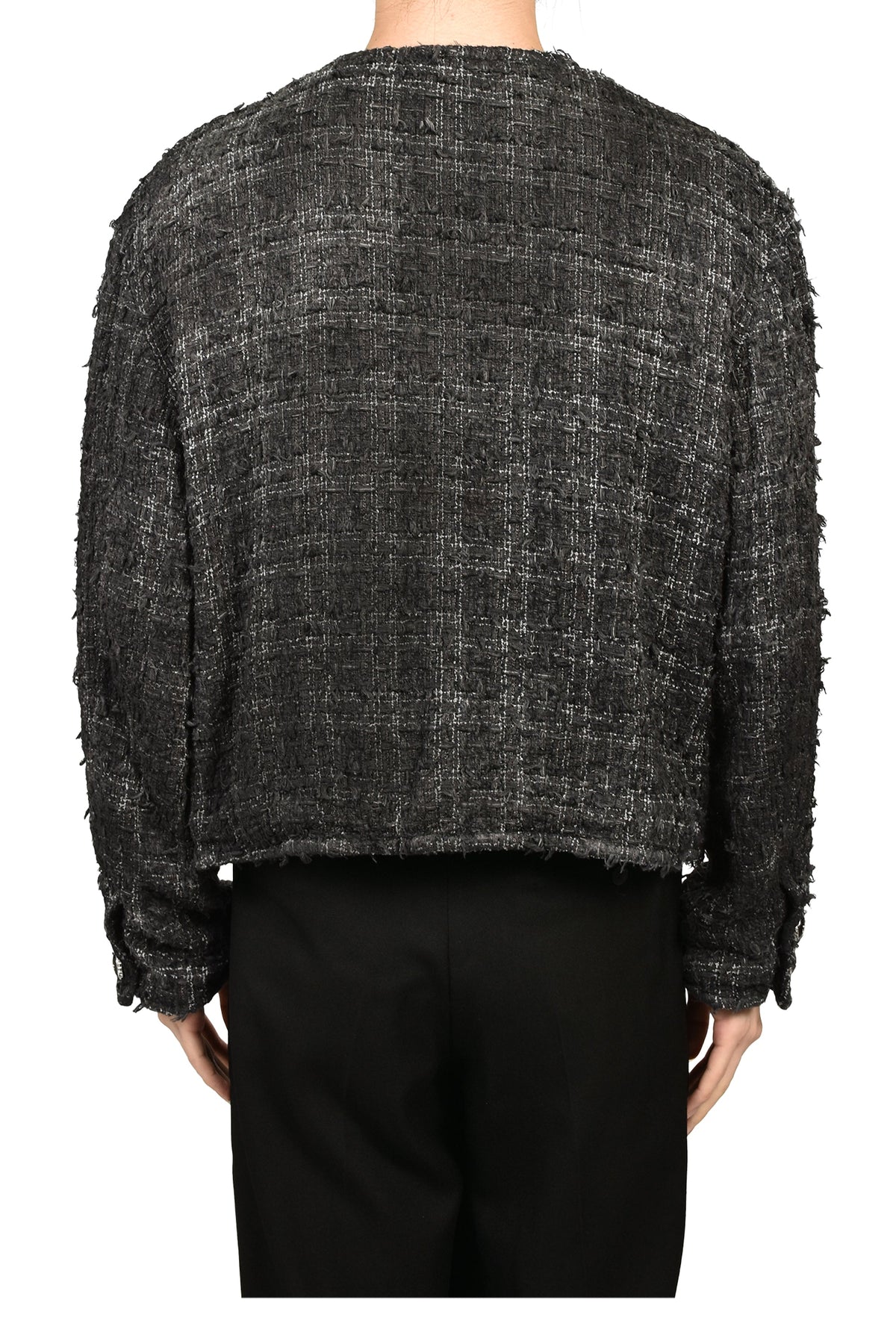 doublet ダブレット 【本物保証】 ジャケット ストリート系 メンズ SMOG AIR STAINED TWEED JACKET / BLK