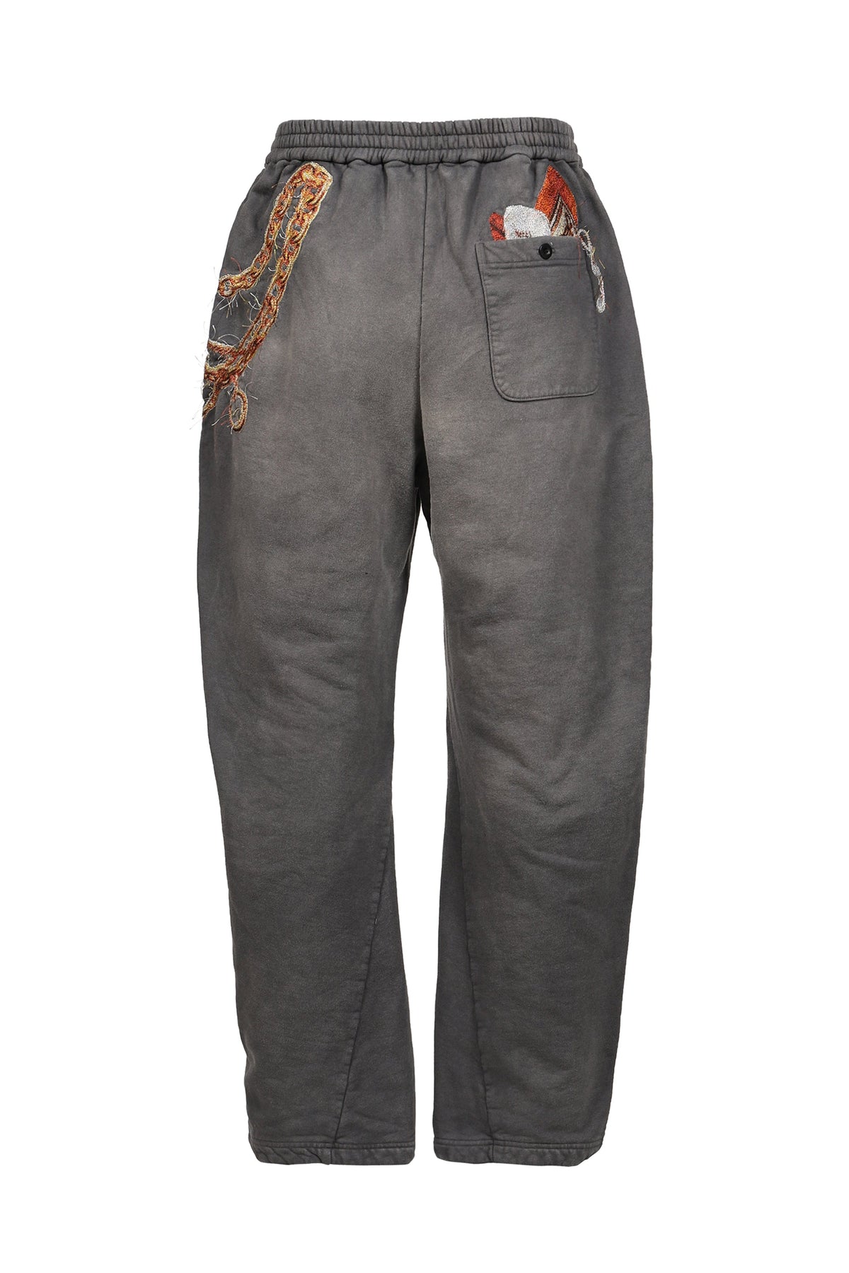 doublet ダブレット 【本物保証】 スウェットパンツ ストリート系 メンズ TROMPE L’OEIL EMBROIDERY SWEATPANTS / BLK