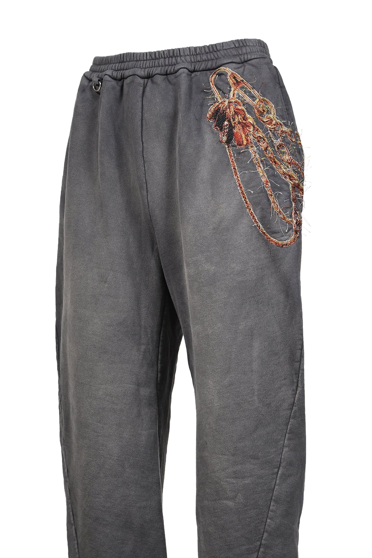 doublet ダブレット 【本物保証】 スウェットパンツ ストリート系 メンズ TROMPE L’OEIL EMBROIDERY SWEATPANTS / BLK