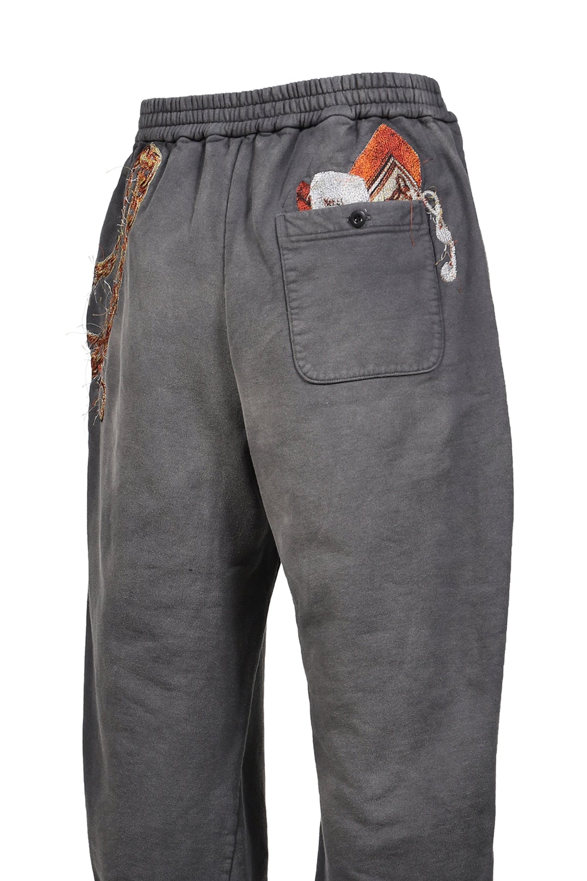 doublet ダブレット 【本物保証】 スウェットパンツ ストリート系 メンズ TROMPE L’OEIL EMBROIDERY SWEATPANTS / BLK