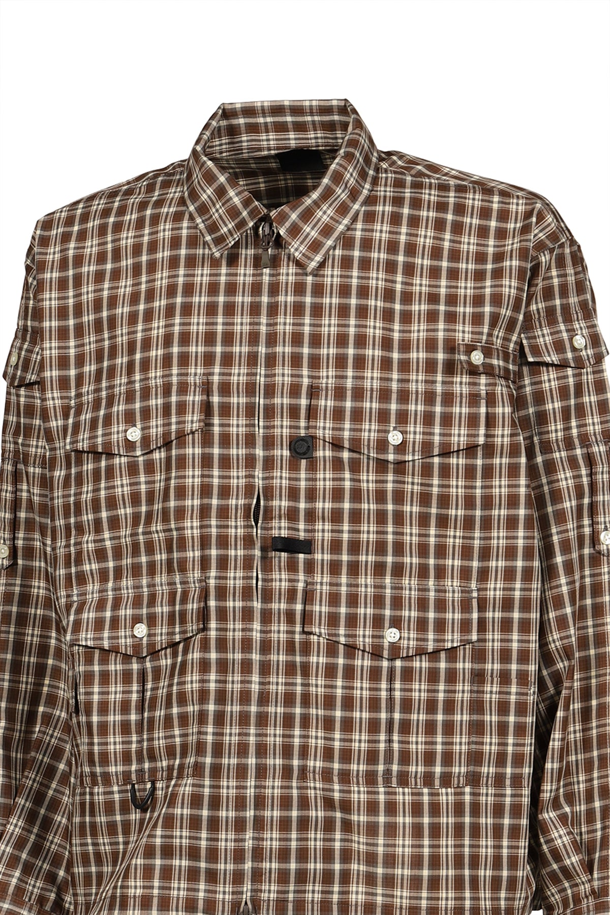 DAIWA PIER39 ダイワ ピア39 【本物保証】 シャツ ストリート系 メンズ TECH ZIP ANGLER SHIRT L/S PLAIDS / BRW