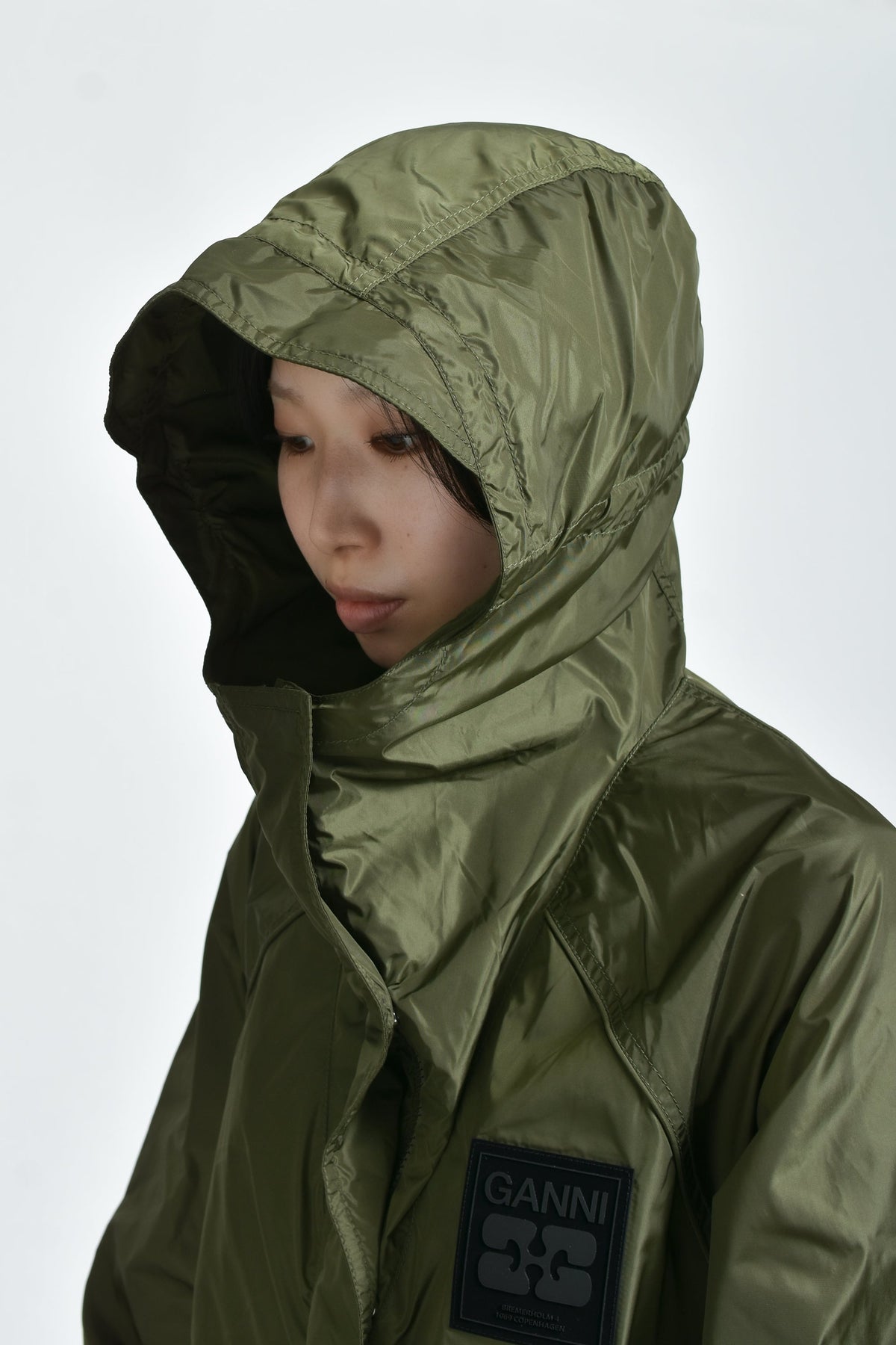 GANNI 【本物保証】 ジャケット ストリート系 レディース FLYWEIGHT NYLON JACKET / KALAMATA