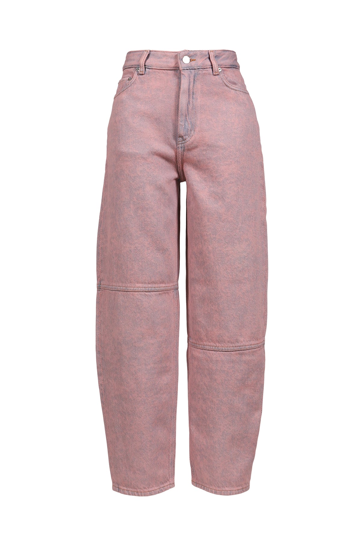 GANNI 【本物保証】 パンツ ストリート系 レディース OVERDYED HEAVY DENIM STARY / CAMEO PNK