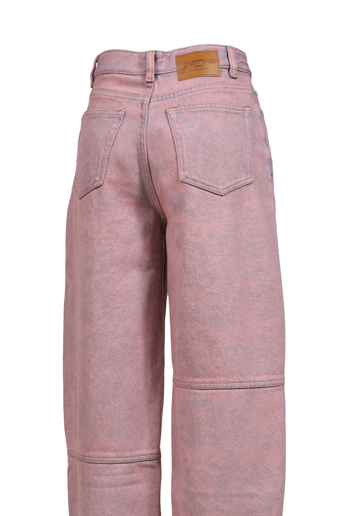 GANNI 【本物保証】 パンツ ストリート系 レディース OVERDYED HEAVY DENIM STARY / CAMEO PNK