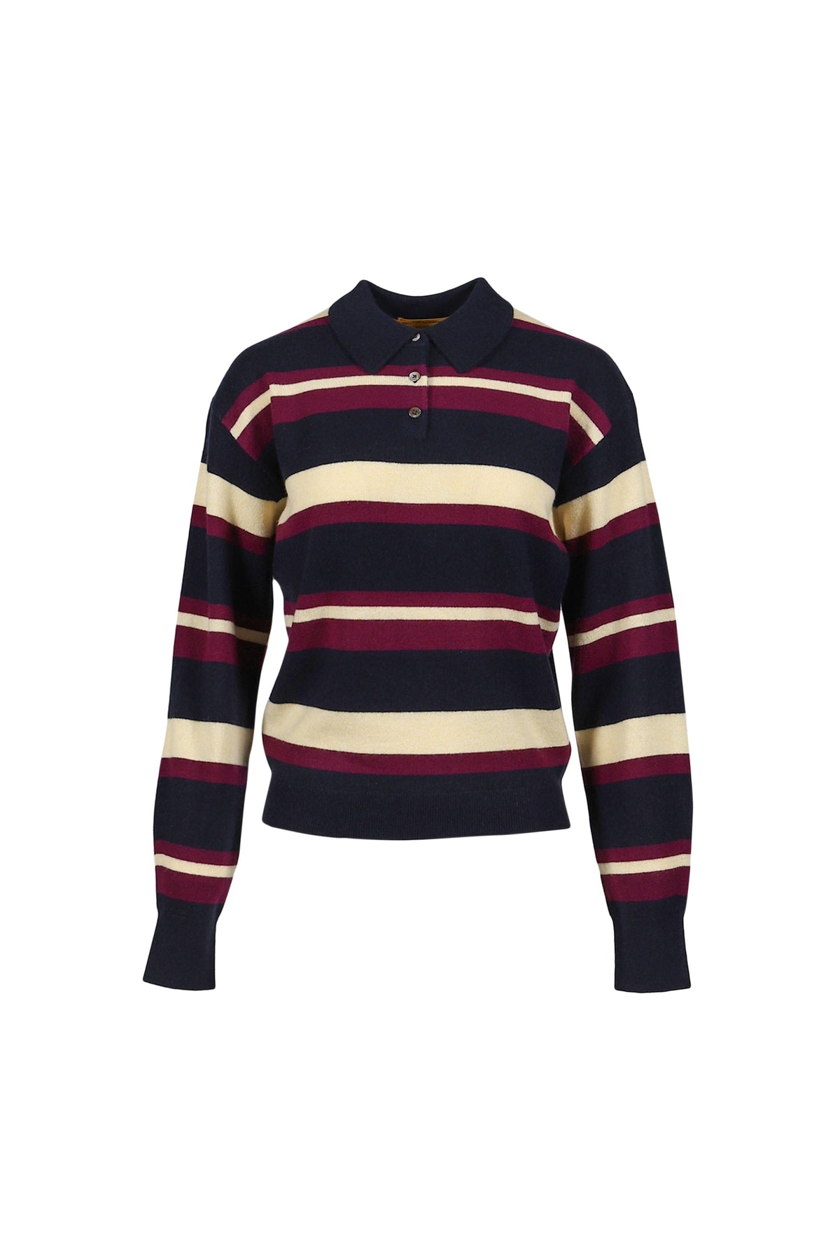 Guest In Residence ゲスト イン レジデンス 【本物保証】 Tシャツ ストリート系 レディース COLLEGIATE STRIPE POLO / MIDNIGHT COMBO