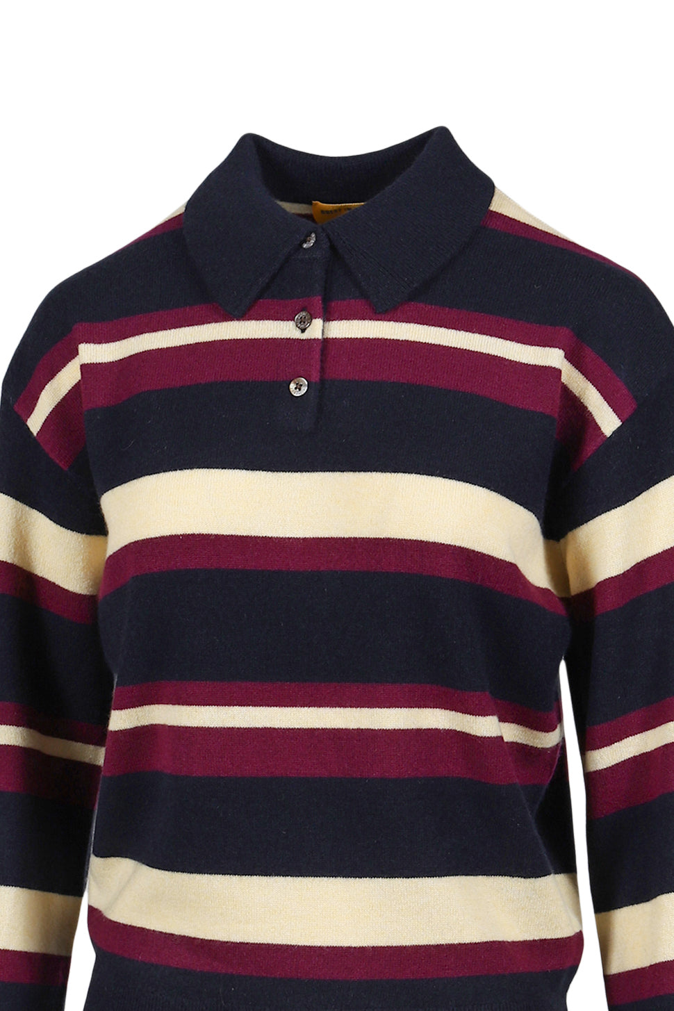 Guest In Residence ゲスト イン レジデンス 【本物保証】 Tシャツ ストリート系 レディース COLLEGIATE STRIPE POLO / MIDNIGHT COMBO