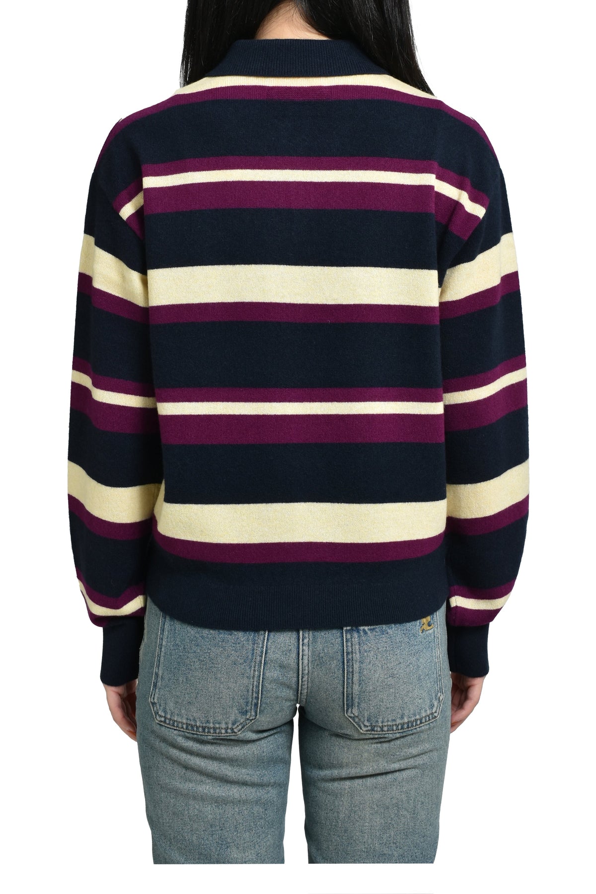 Guest In Residence ゲスト イン レジデンス 【本物保証】 Tシャツ ストリート系 レディース COLLEGIATE STRIPE POLO / MIDNIGHT COMBO