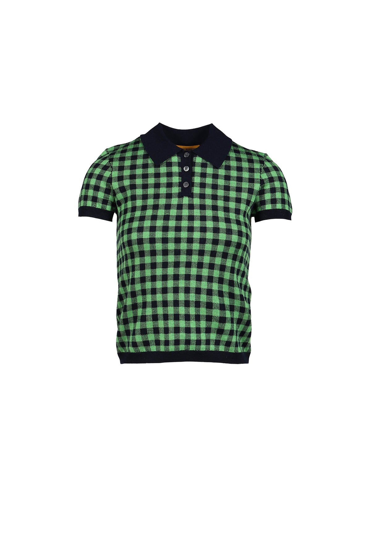 Guest in Residence ゲスト イン レジデンス 【本物保証】 Tシャツ ストリート系 レディース GINGHAM SHRUNKEN POLO / GRN