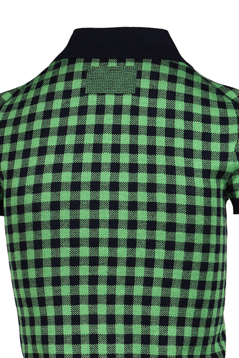 Guest in Residence ゲスト イン レジデンス 【本物保証】 Tシャツ ストリート系 レディース GINGHAM SHRUNKEN POLO / GRN