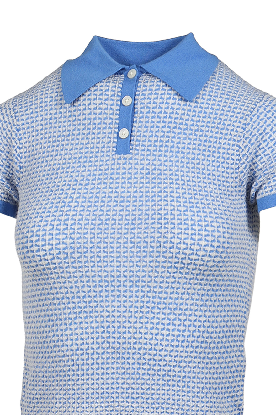 Guest in Residence ゲスト イン レジデンス 【本物保証】 Tシャツ ストリート系 レディース PIQUE SHRUNKEN POLO / BLU