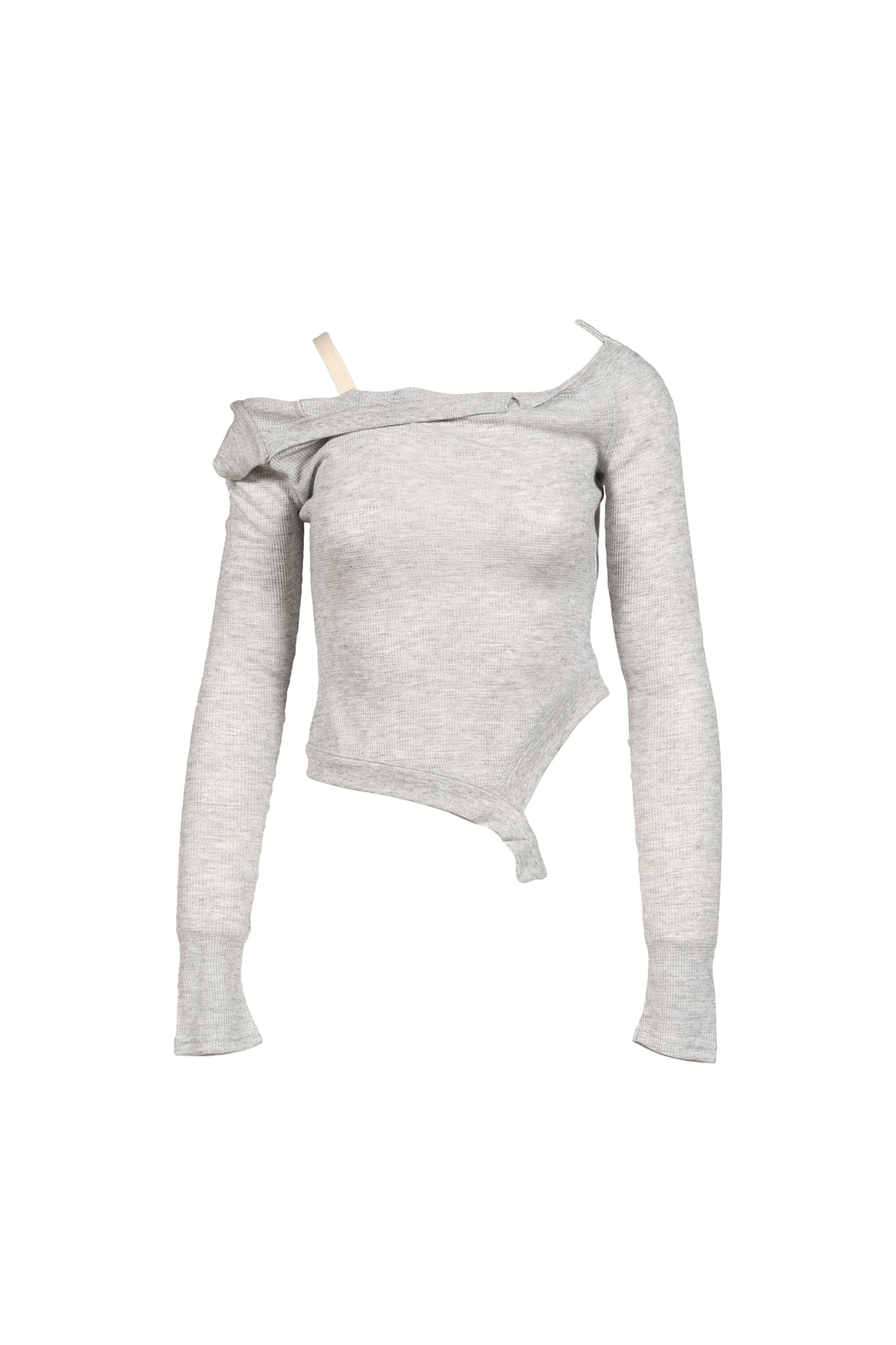 GLOWNY 【本物保証】 シャツ ストリート系 レディース DEMI SOFT BREEZE LONG SLEEVE / MELANGE GRY