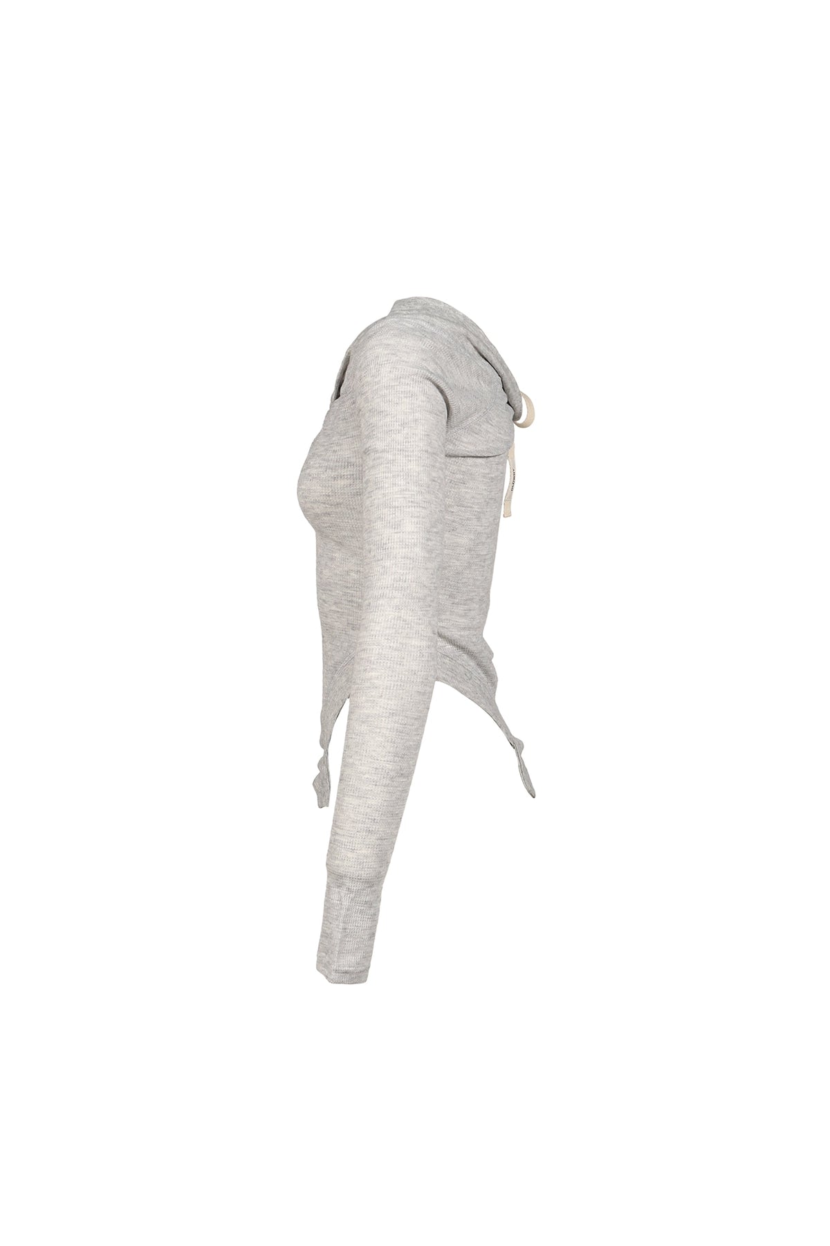 GLOWNY 【本物保証】 シャツ ストリート系 レディース DEMI SOFT BREEZE LONG SLEEVE / MELANGE GRY