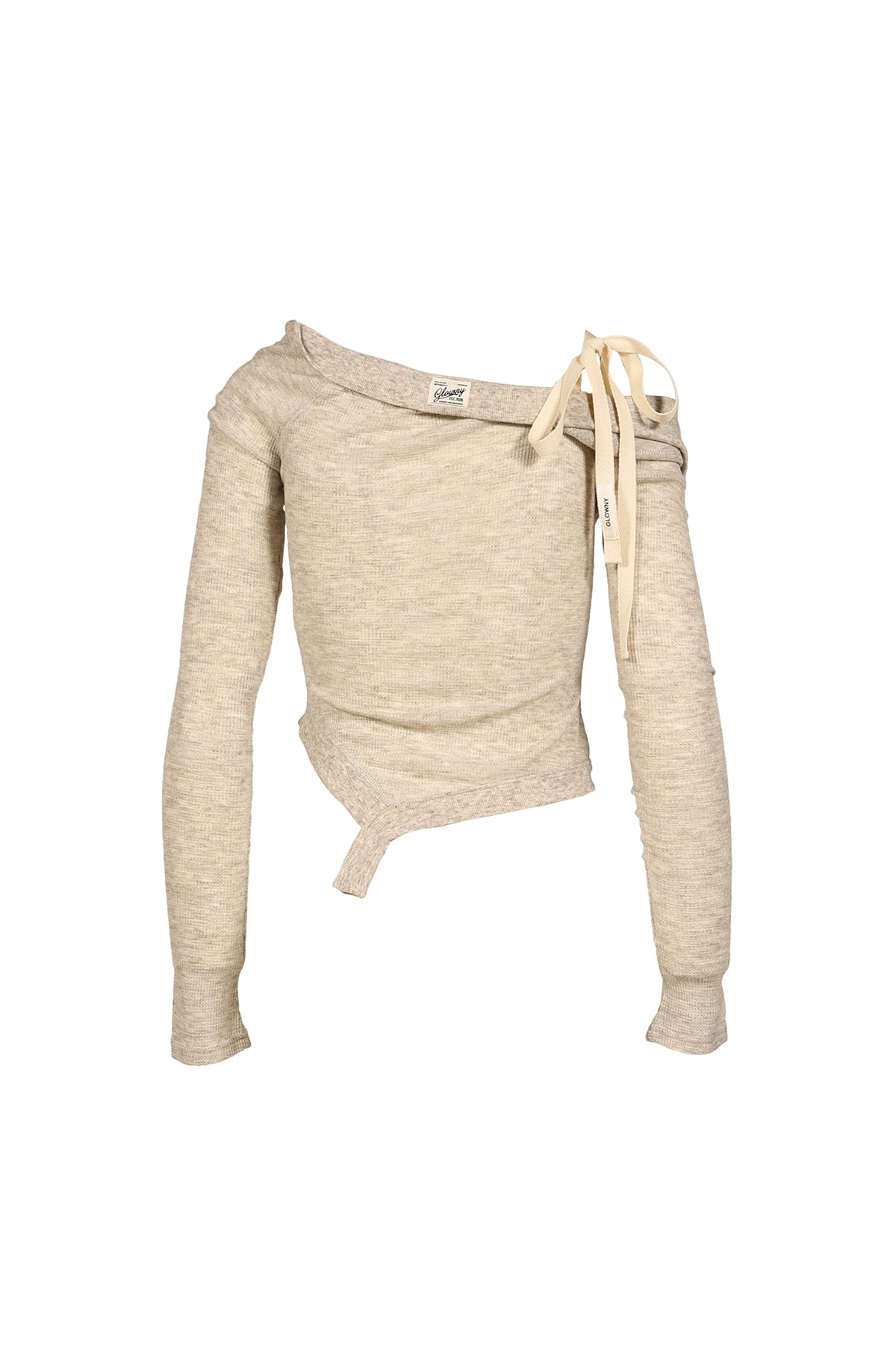 GLOWNY 【本物保証】シャツ ストリート系 レディース DEMI SOFT BREEZE LONG SLEEVE / OATMEAL