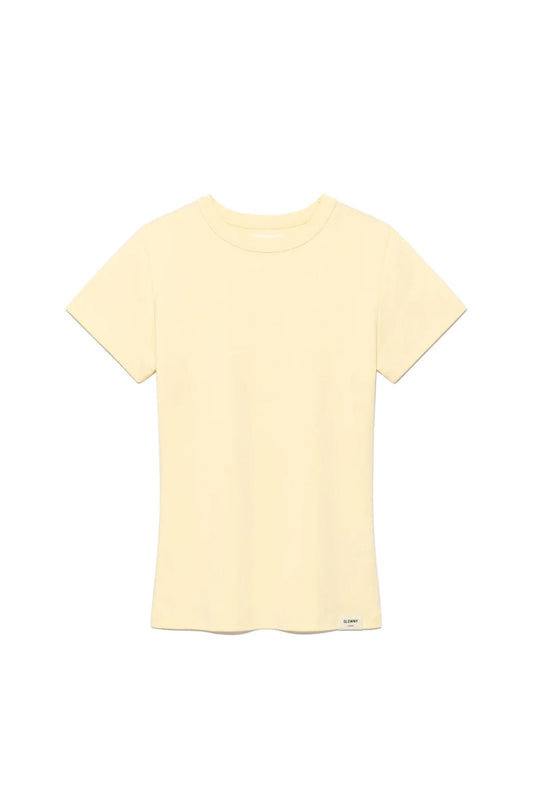 GLOWNY 【本物保証】 Tシャツ ストリート系 レディース G CLASSIC FITTED TEE / BUTTER YEL