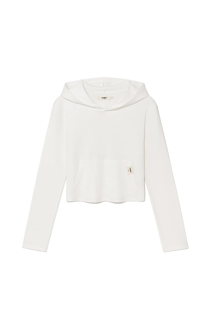 GLOWNY 【本物保証】 パーカー ストリート系 レディース G COMFORT HOODIE / WHT