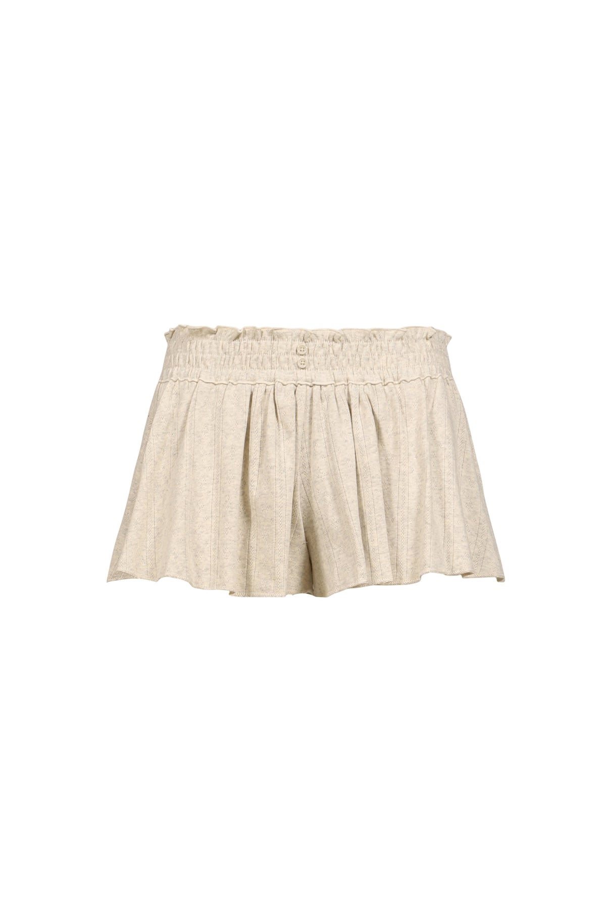 GLOWNY 【本物保証】 ショートパンツ ストリート系 レディース HONEY EYELET SHORTS / MELANGE GRY