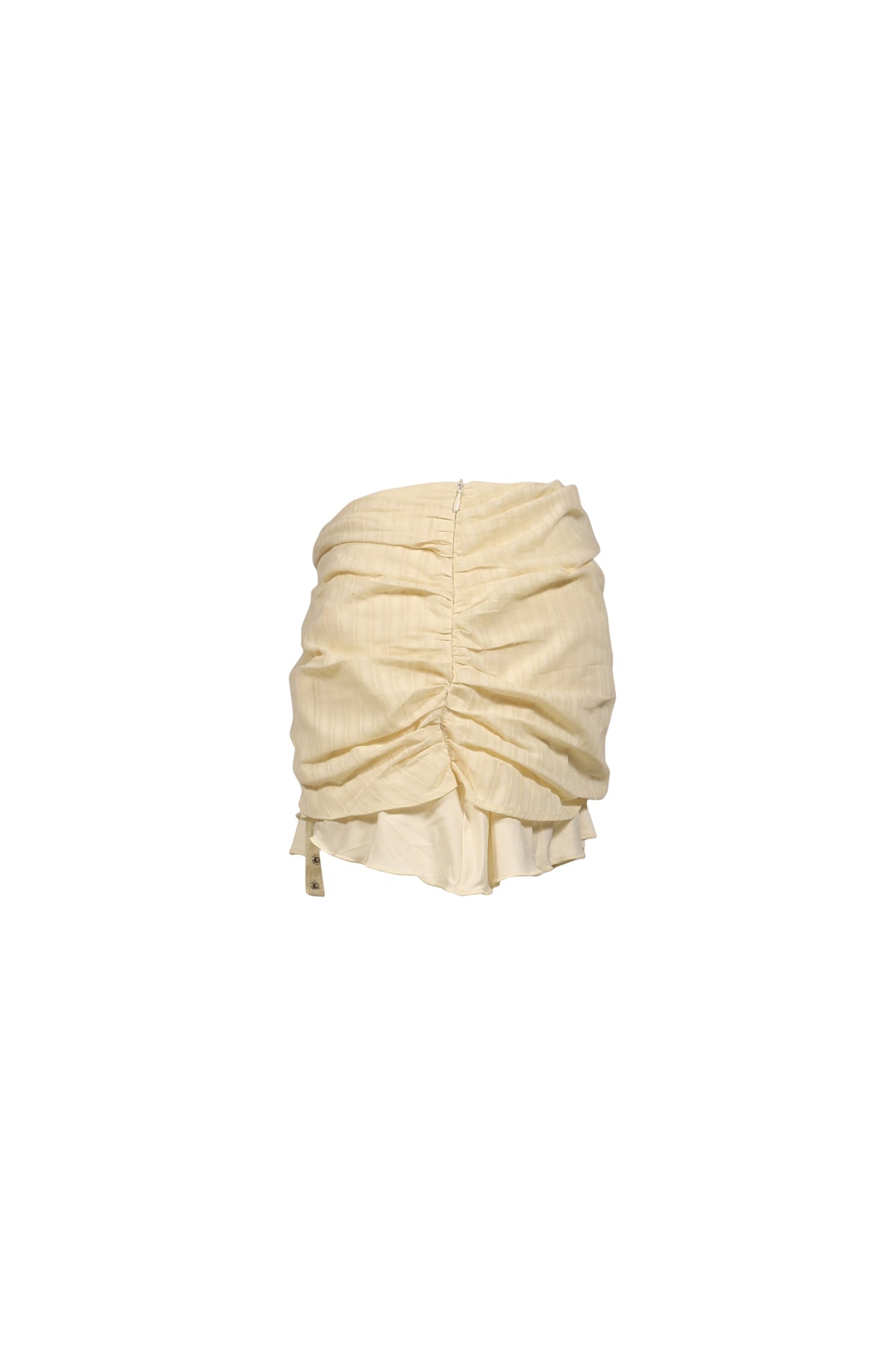 GLOWNY 【本物保証】 スカート ストリート系 レディース MISTY SHEER MINI SKIRT / LIGHT BEI