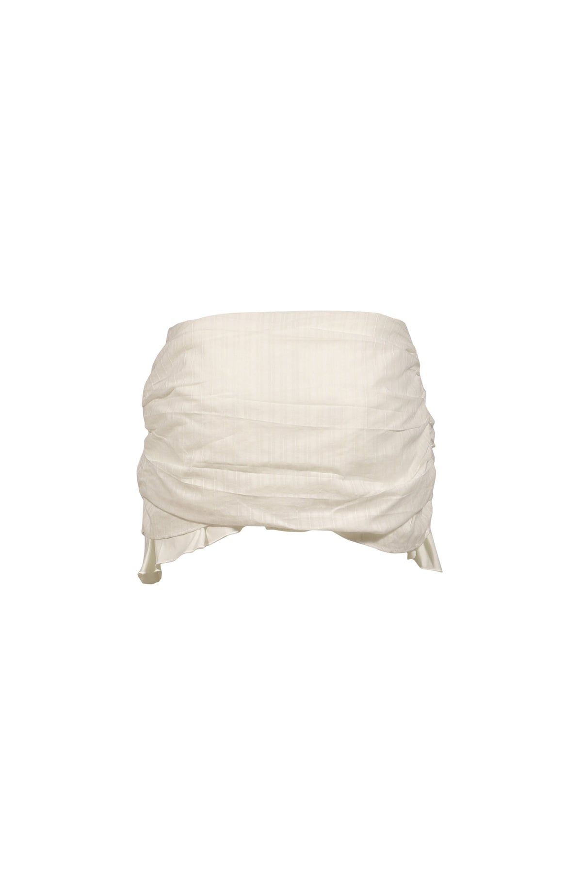 GLOWNY 【本物保証】 スカート ストリート系 レディース MISTY SHEER MINI SKIRT / WHT