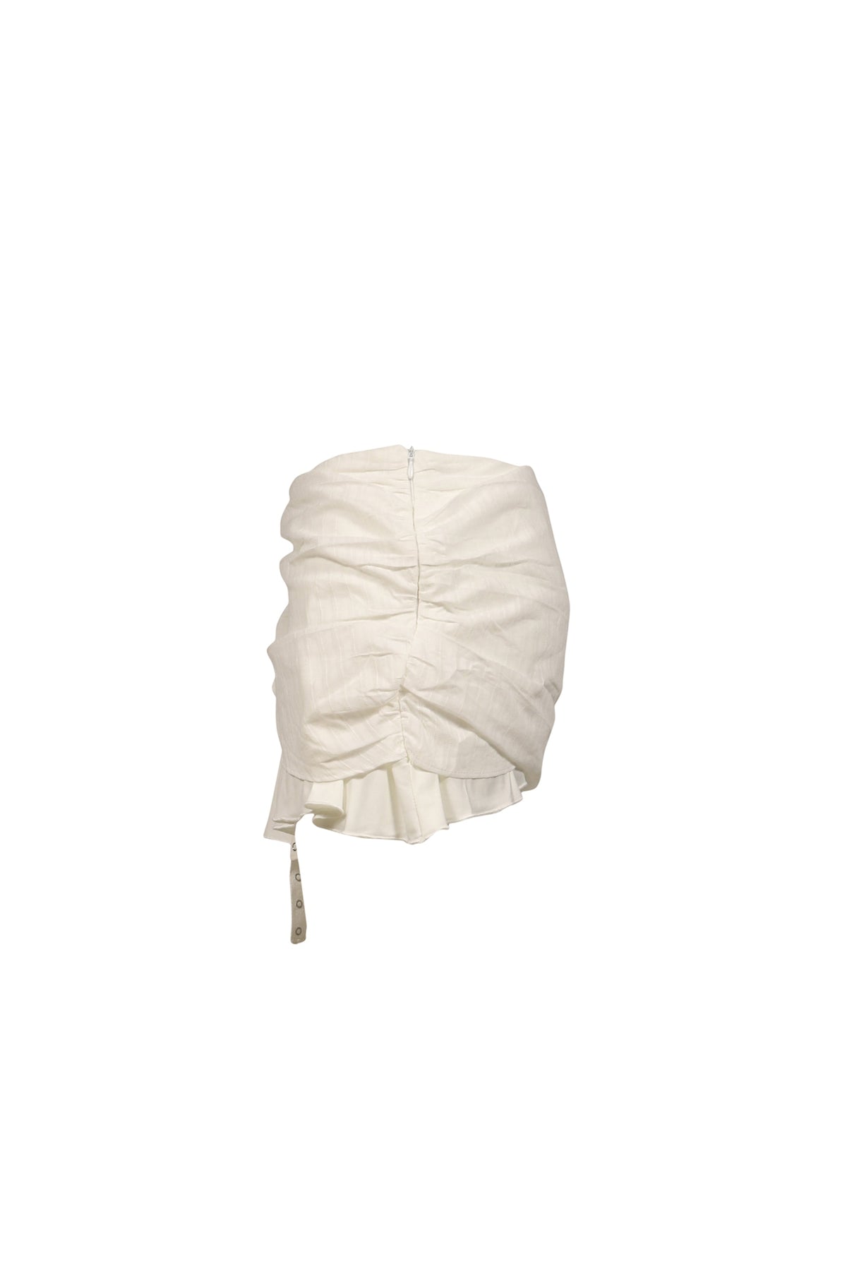 GLOWNY 【本物保証】 スカート ストリート系 レディース MISTY SHEER MINI SKIRT / WHT