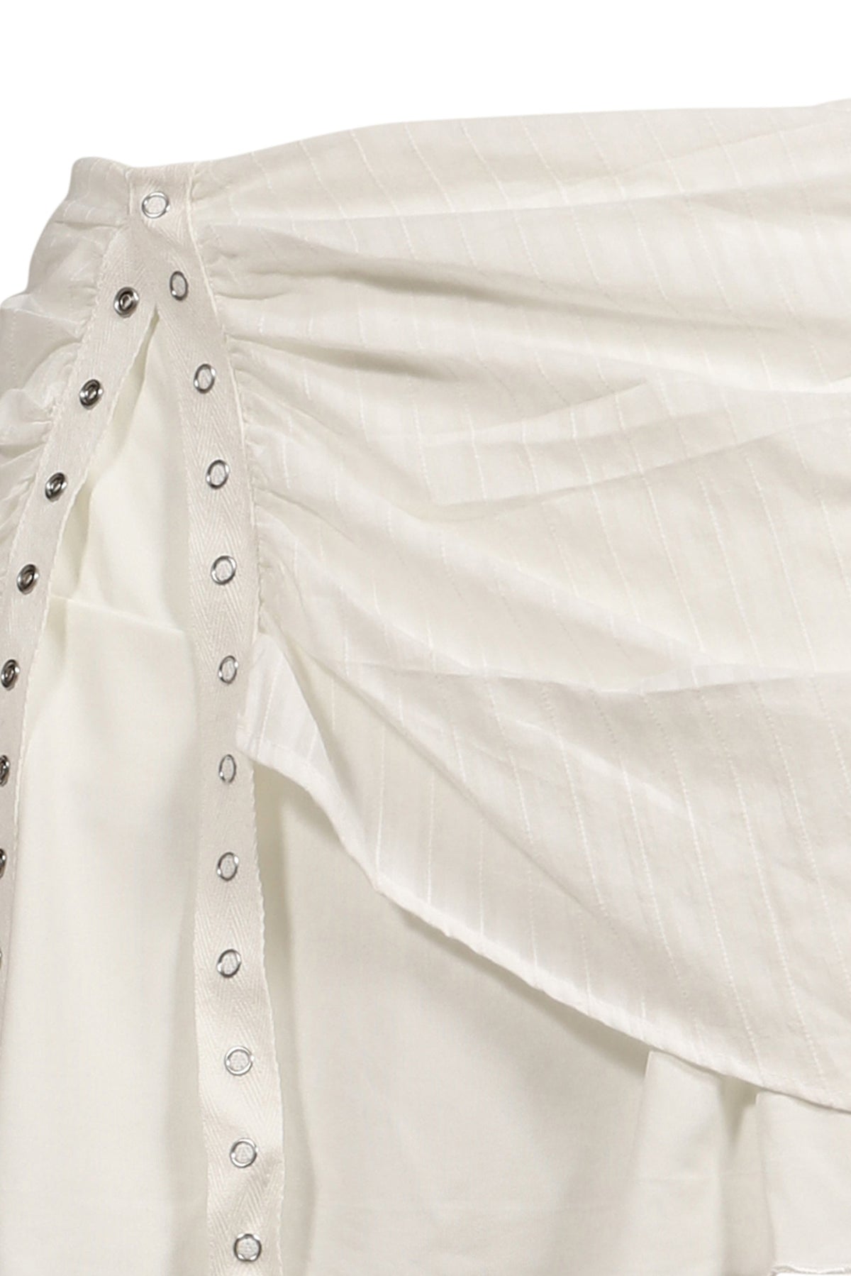 GLOWNY 【本物保証】 スカート ストリート系 レディース MISTY SHEER MINI SKIRT / WHT