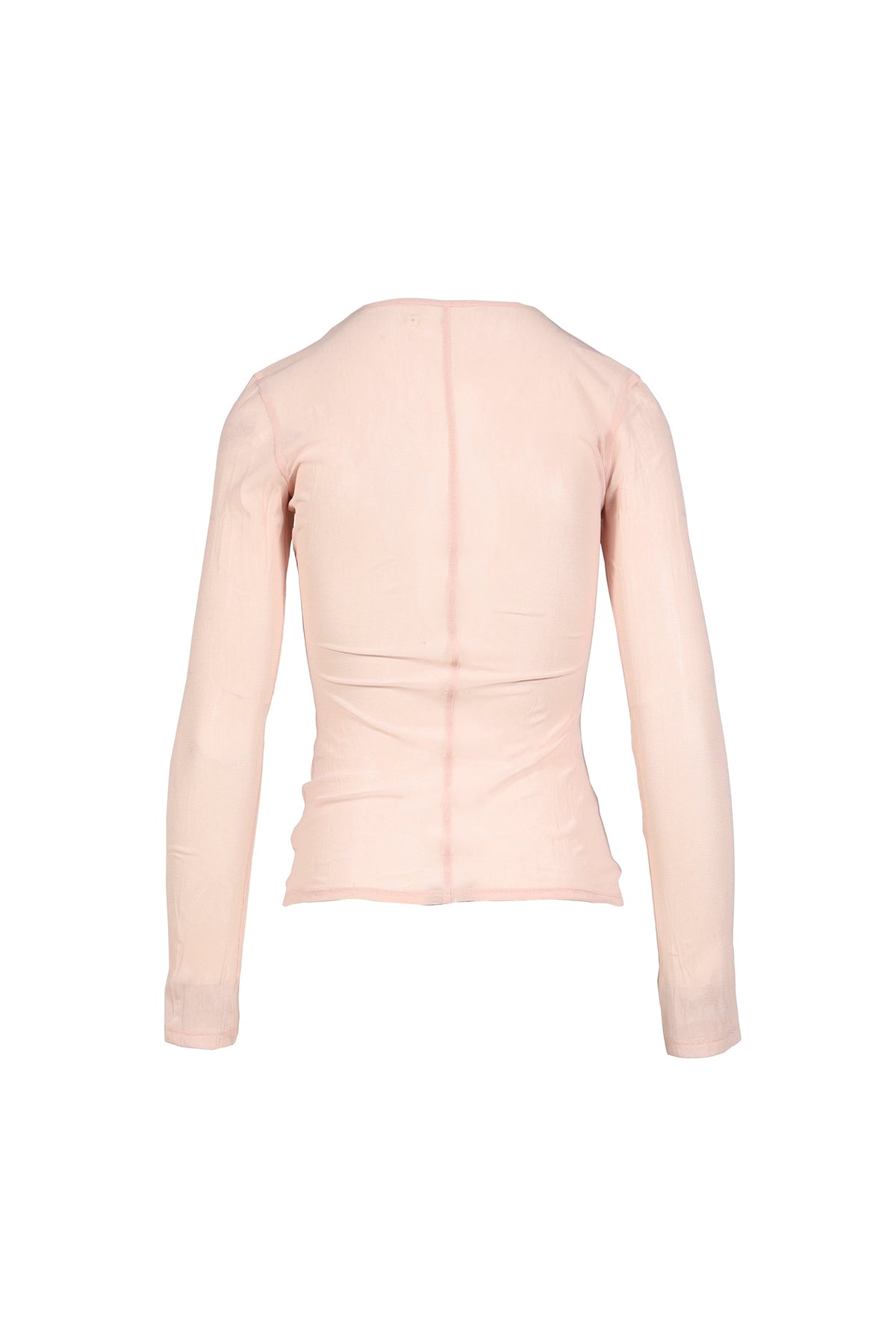 GLOWNY 【本物保証】 Tシャツ ストリート系 レディース SHEER LONG SLEEVE TOP / BABY PNK