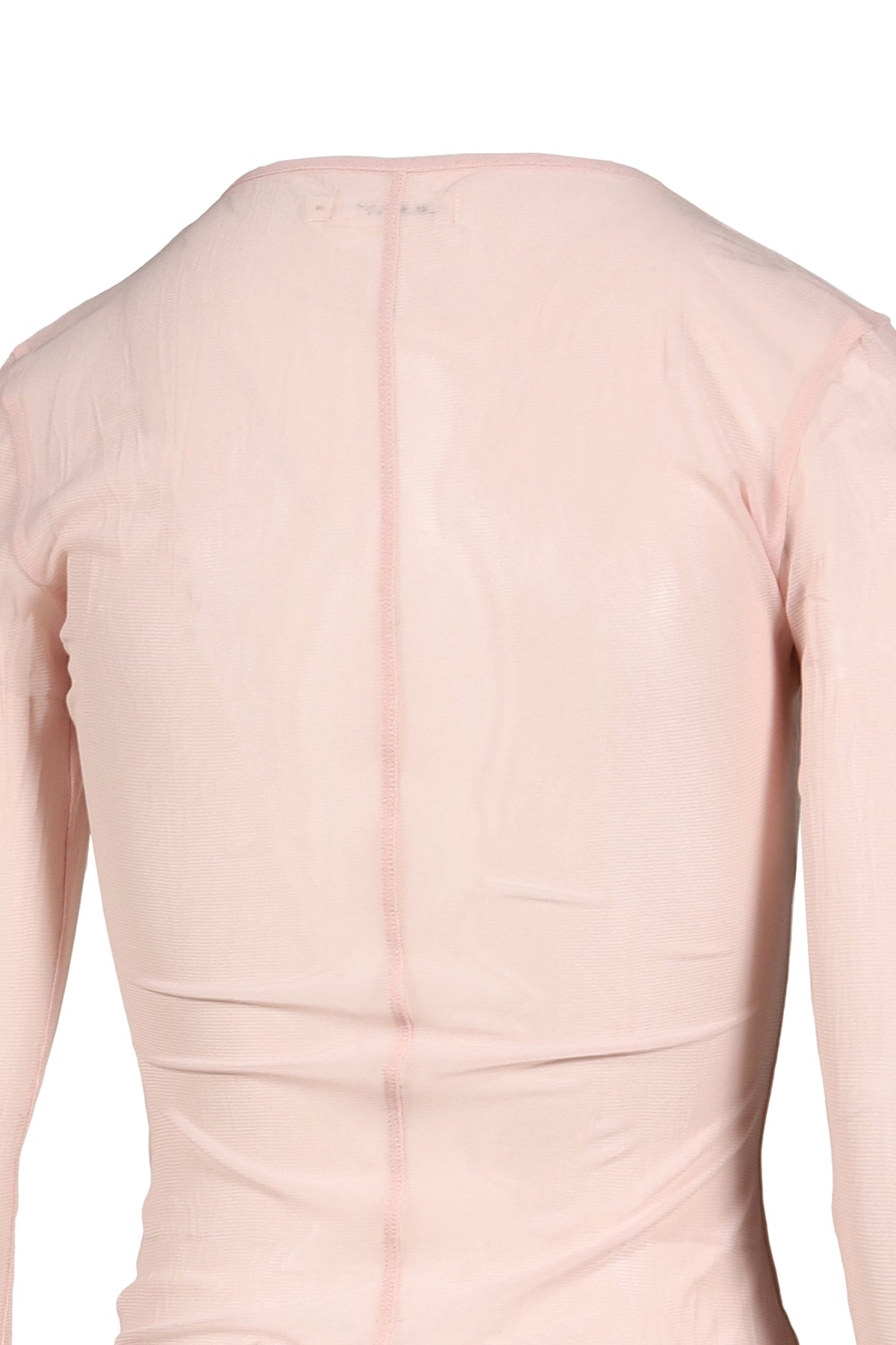 GLOWNY 【本物保証】 Tシャツ ストリート系 レディース SHEER LONG SLEEVE TOP / BABY PNK