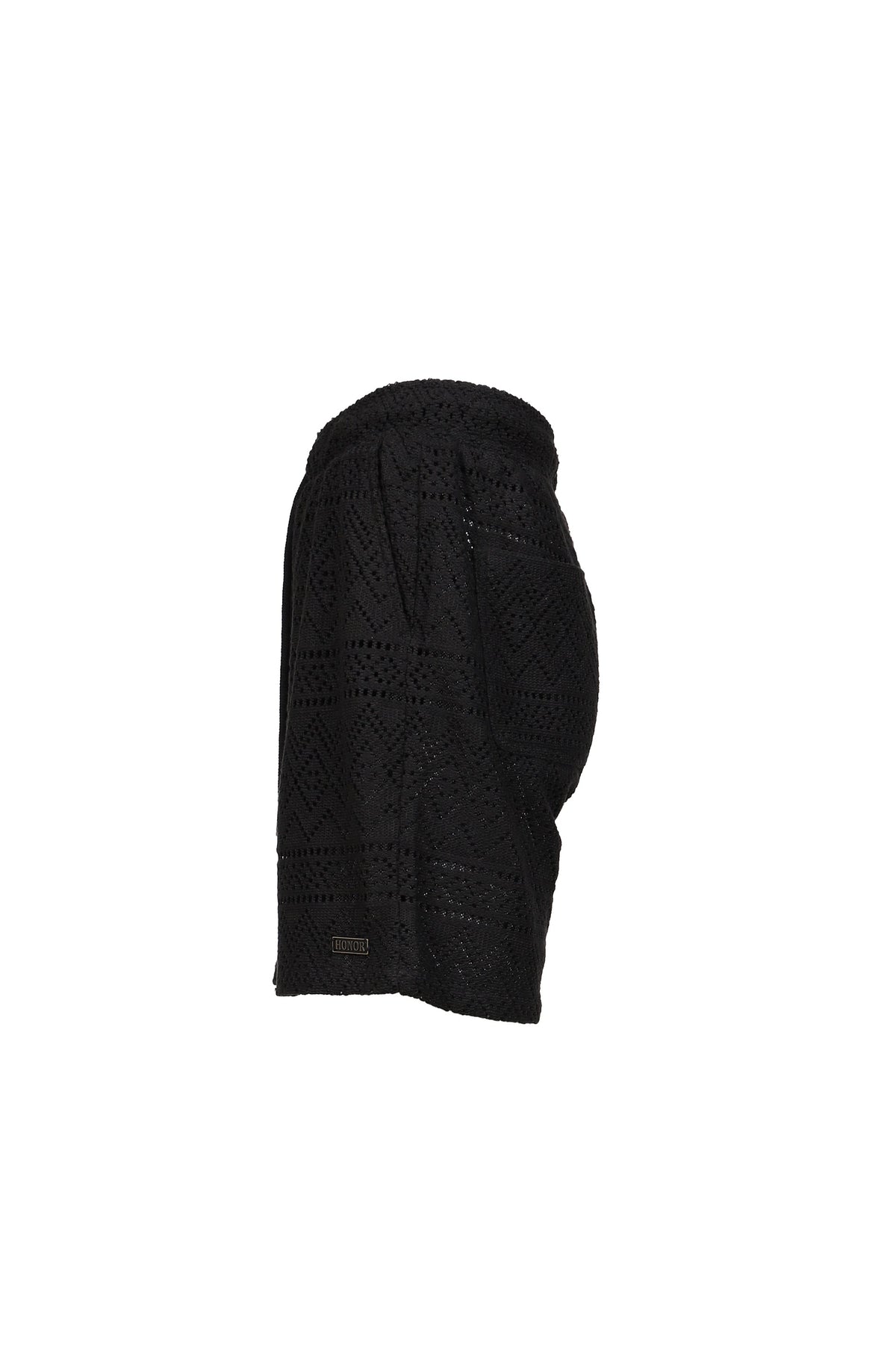 Honor The Gift オナー ザ ギフト 【本物保証】 パンツ ストリート系 メンズ POINTELLE CROCHET DRAWCORD 7" SHORT / BLK