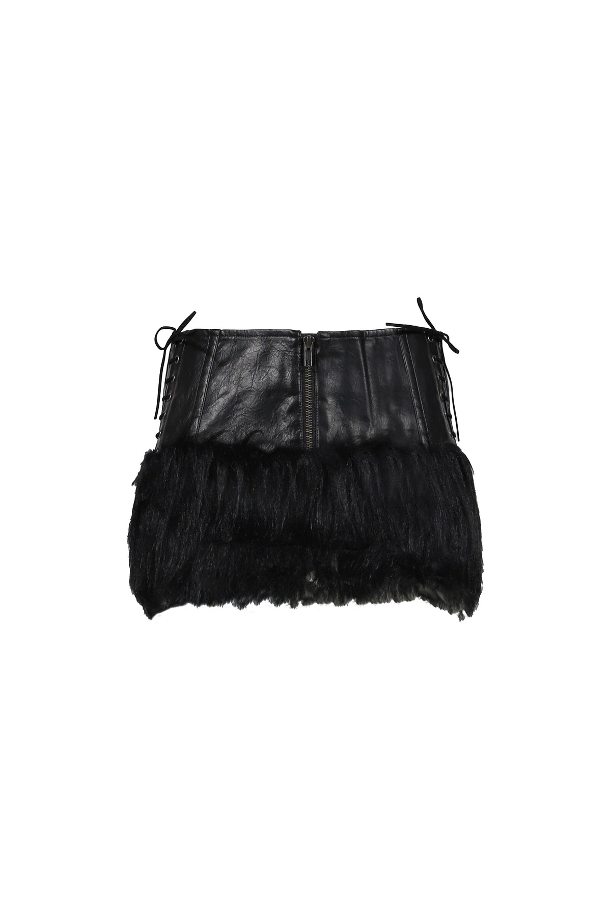 Jaded London 【本物保証】 スカート ストリート系 レディース FAUX FUR CROPPED SKIRTS / BLK