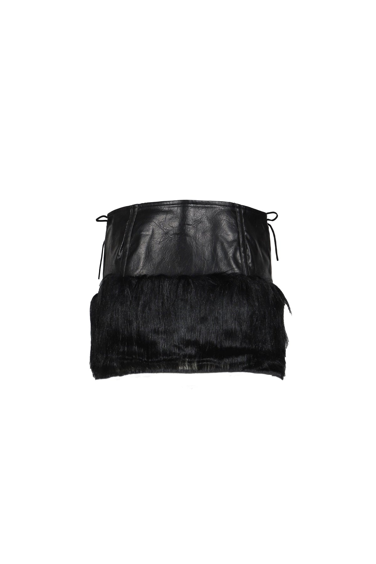 Jaded London 【本物保証】 スカート ストリート系 レディース FAUX FUR CROPPED SKIRTS / BLK