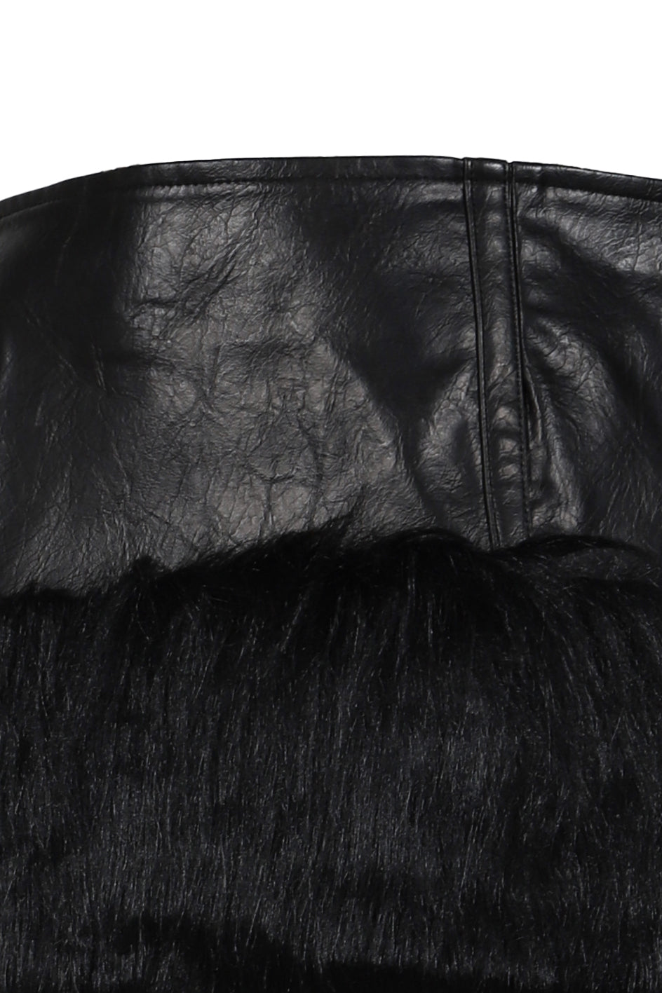 Jaded London 【本物保証】 スカート ストリート系 レディース FAUX FUR CROPPED SKIRTS / BLK