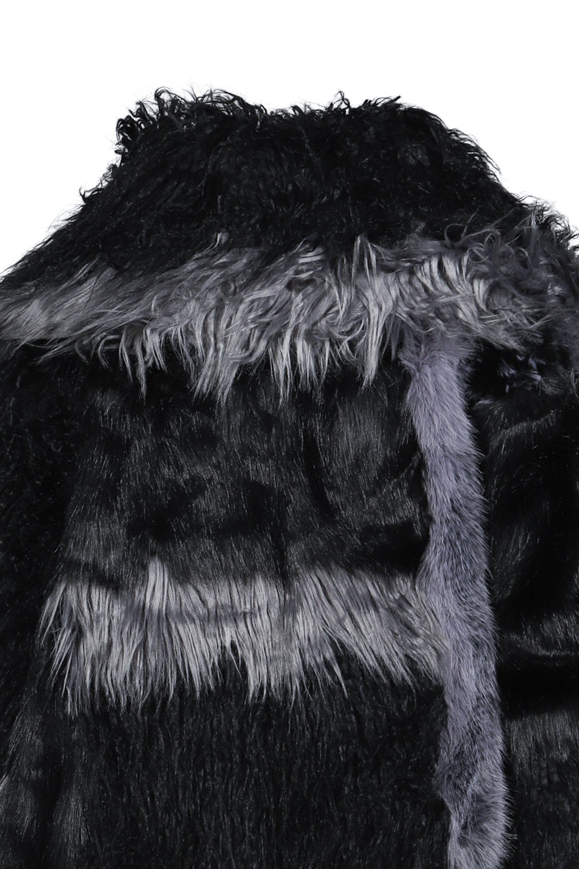 Jaded London 【本物保証】 コート ストリート系 レディース PATCHWORK FUR ASYM COAT - BLACK / BLK