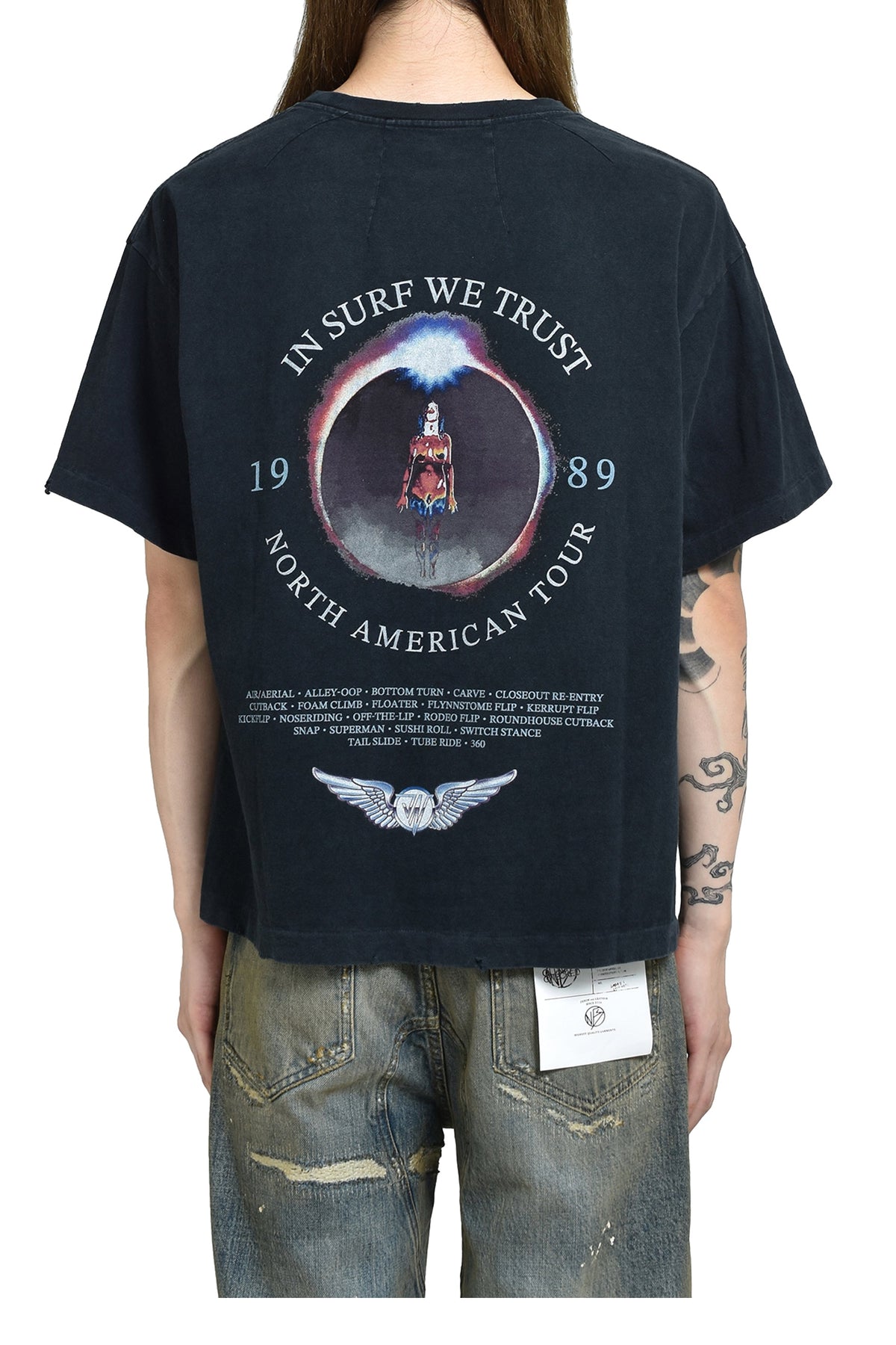 JUN/NAKAYAMA ジュン/中山 【本物保証】 Tシャツ ストリート系 メンズ 1989 T-SHIRTS / BLK
