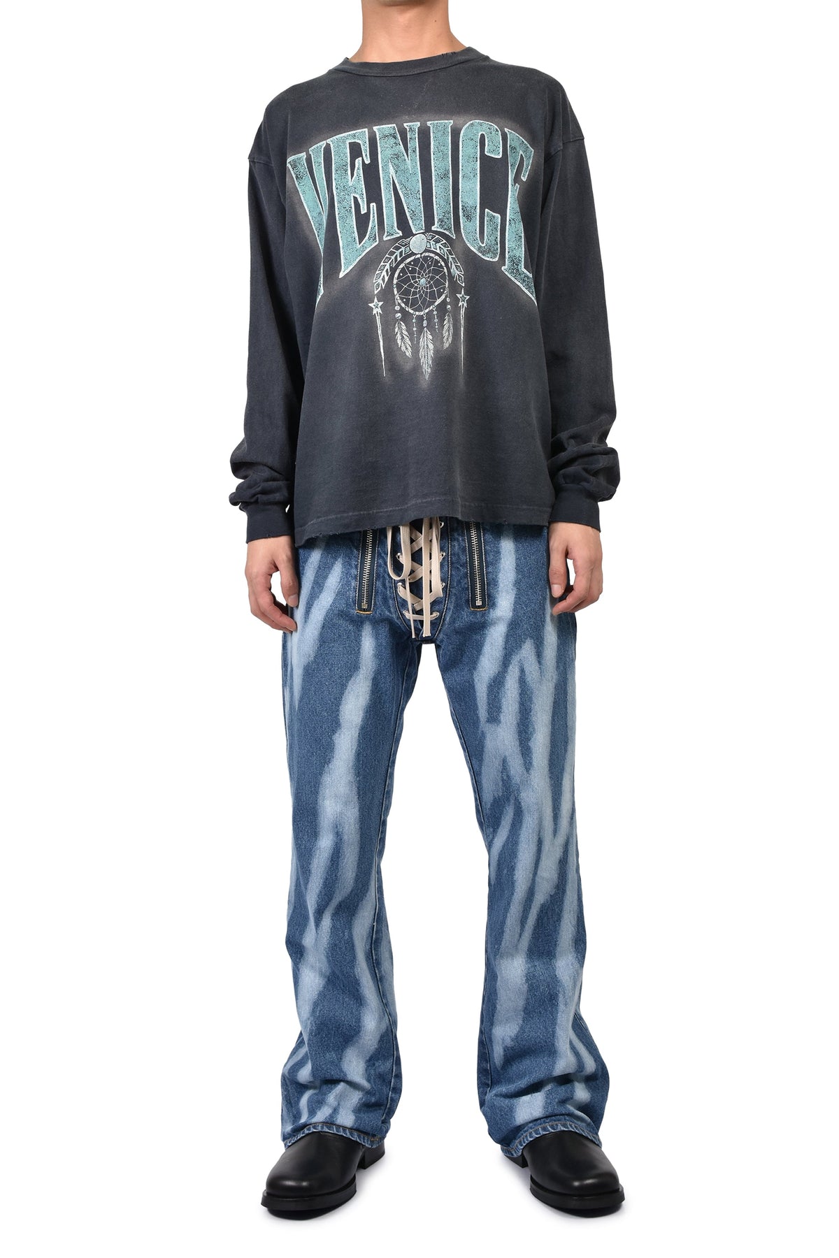 JUN/NAKAYAMA ジュン/中山 【本物保証】 パンツ ストリート系 メンズ DYED SLIDE DENIM / IND