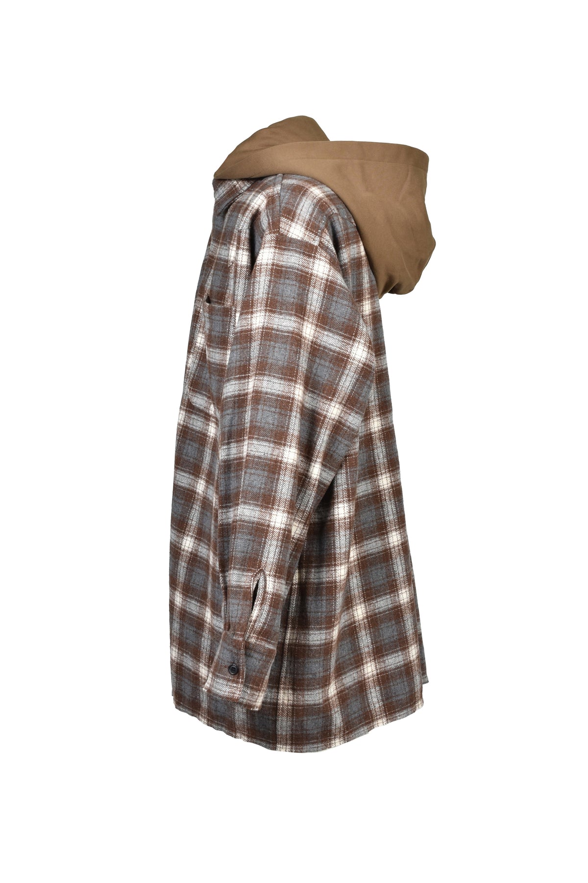 JUN/NAKAYAMA ジュン/中山 【本物保証】 シャツ ストリート系 メンズ HOODED FLANNEL SHIRTS / BRW