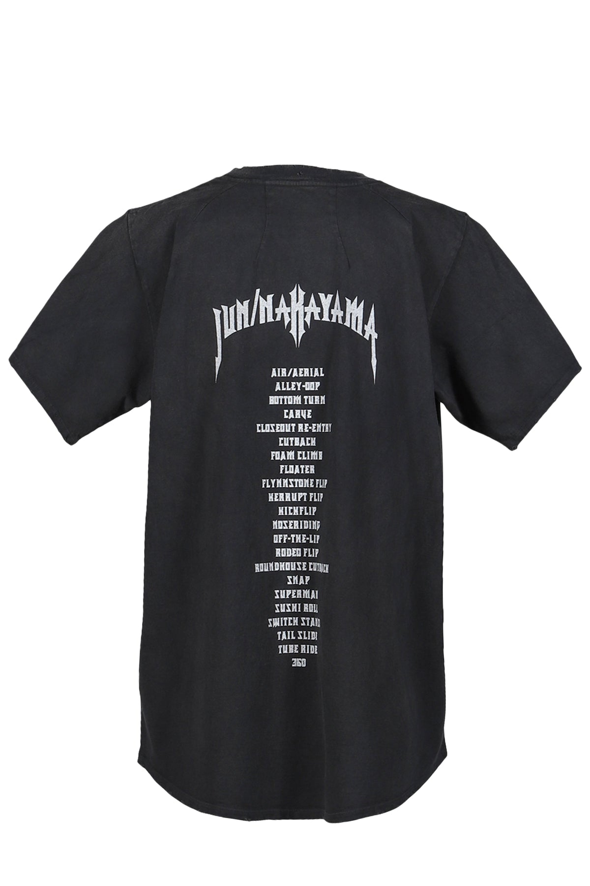 JUN/NAKAYAMA ジュン/中山 【本物保証】 Tシャツ ストリート系 メンズ HM T-SHIRTS / BLK