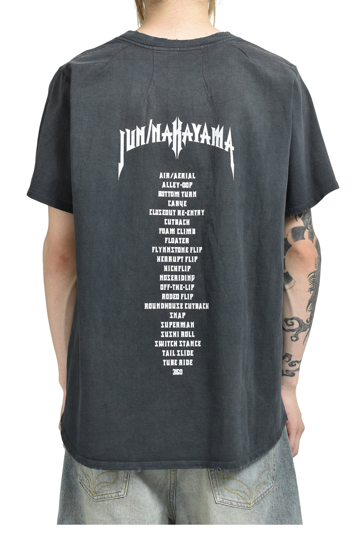 JUN/NAKAYAMA ジュン/中山 【本物保証】 Tシャツ ストリート系 メンズ HM T-SHIRTS / BLK