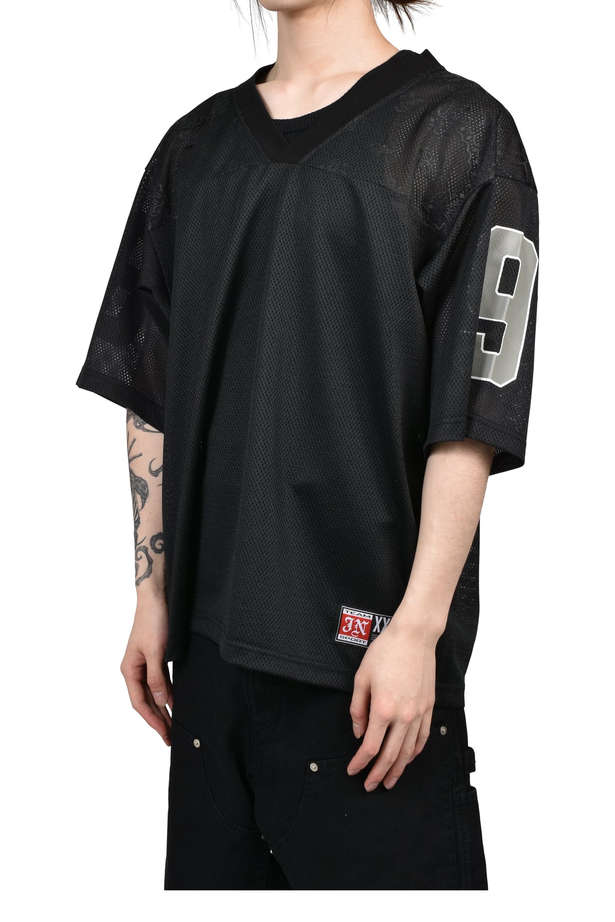 JUN/NAKAYAMA ジュン/中山 【本物保証】 シャツ ストリート系 メンズ JN MESH SHIRTS / BLK