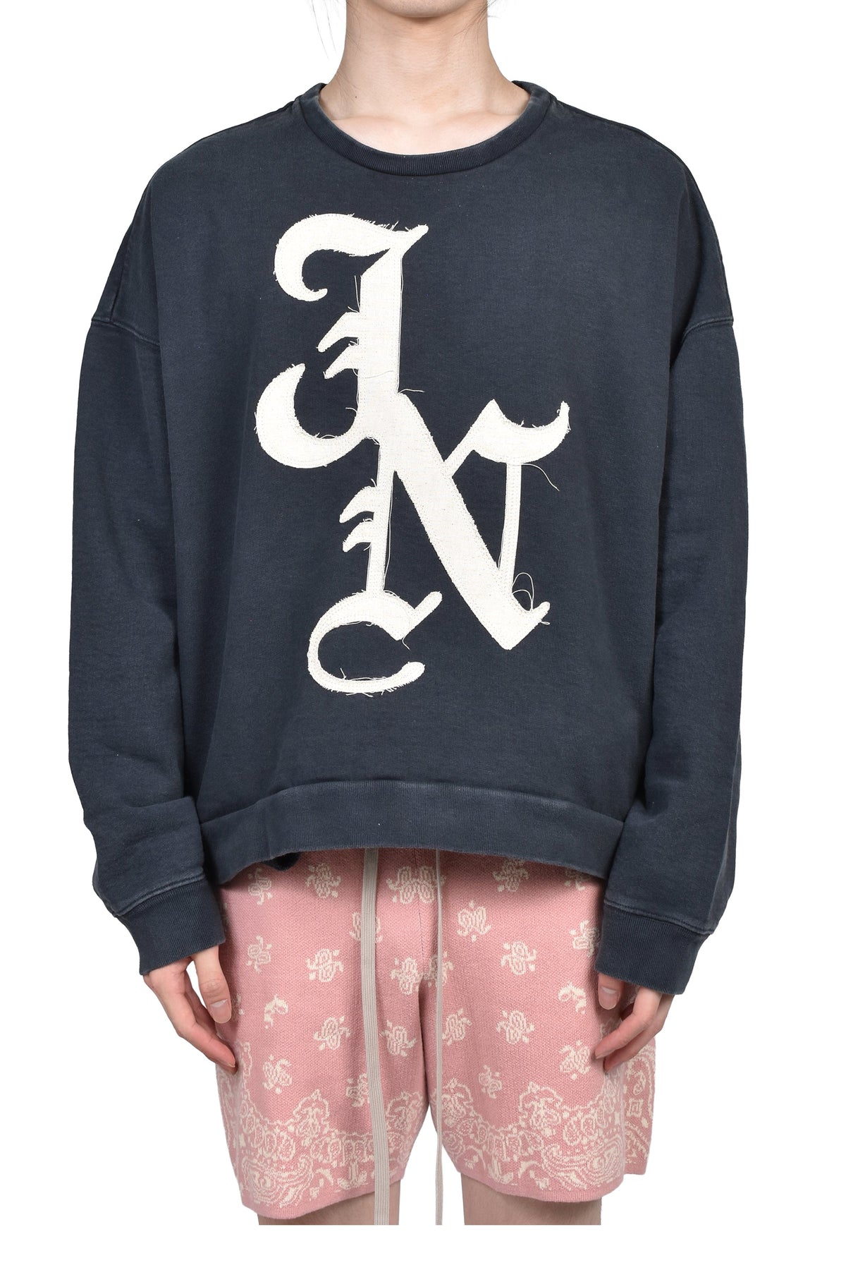 JUN/NAKAYAMA ジュン/中山 【本物保証】 スウェット ストリート系 メンズ JN PATCH CREWNECK / BLK