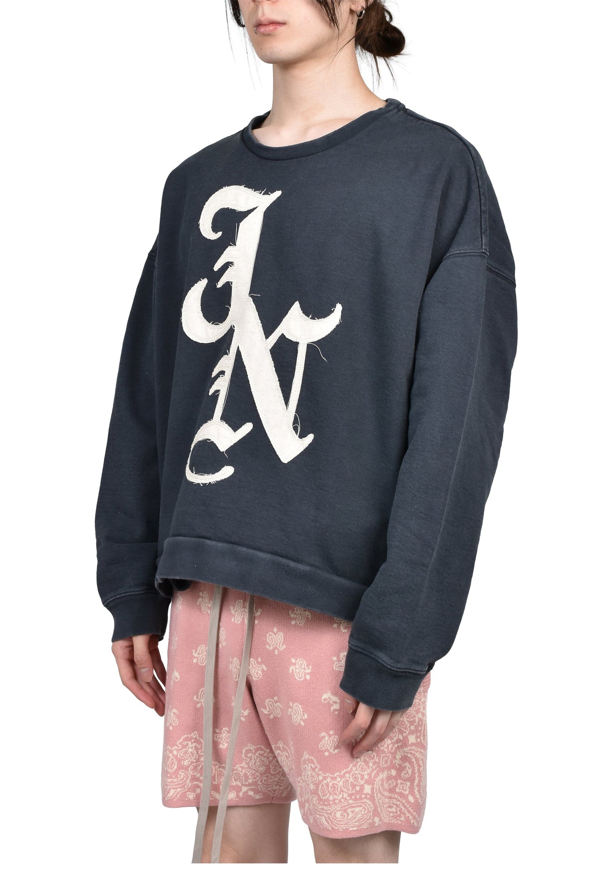 JUN/NAKAYAMA ジュン/中山 【本物保証】 スウェット ストリート系 メンズ JN PATCH CREWNECK / BLK