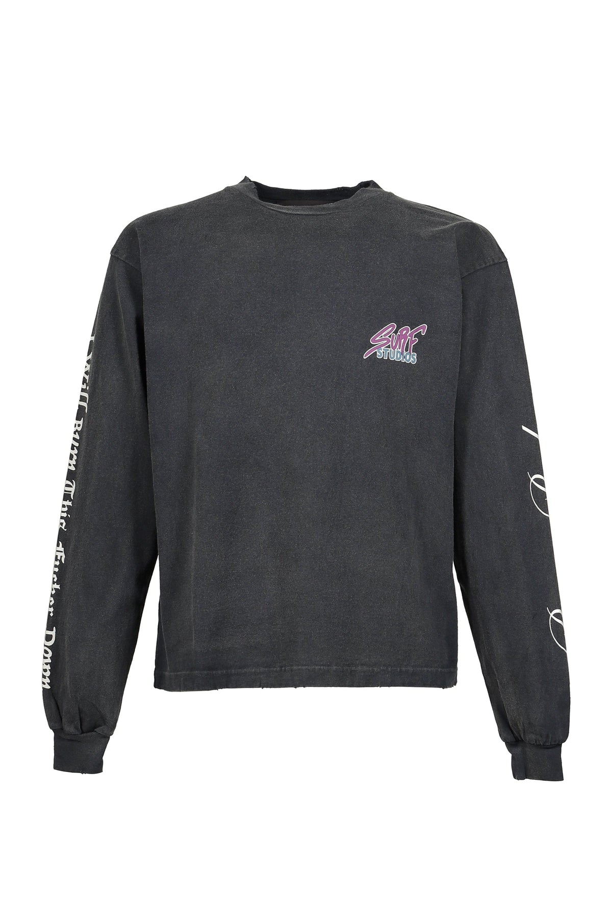 JUN/NAKAYAMA ジュン/中山 【本物保証】 Tシャツ ストリート系 メンズ LEOPARD L/S T-SHIRTS / BLK