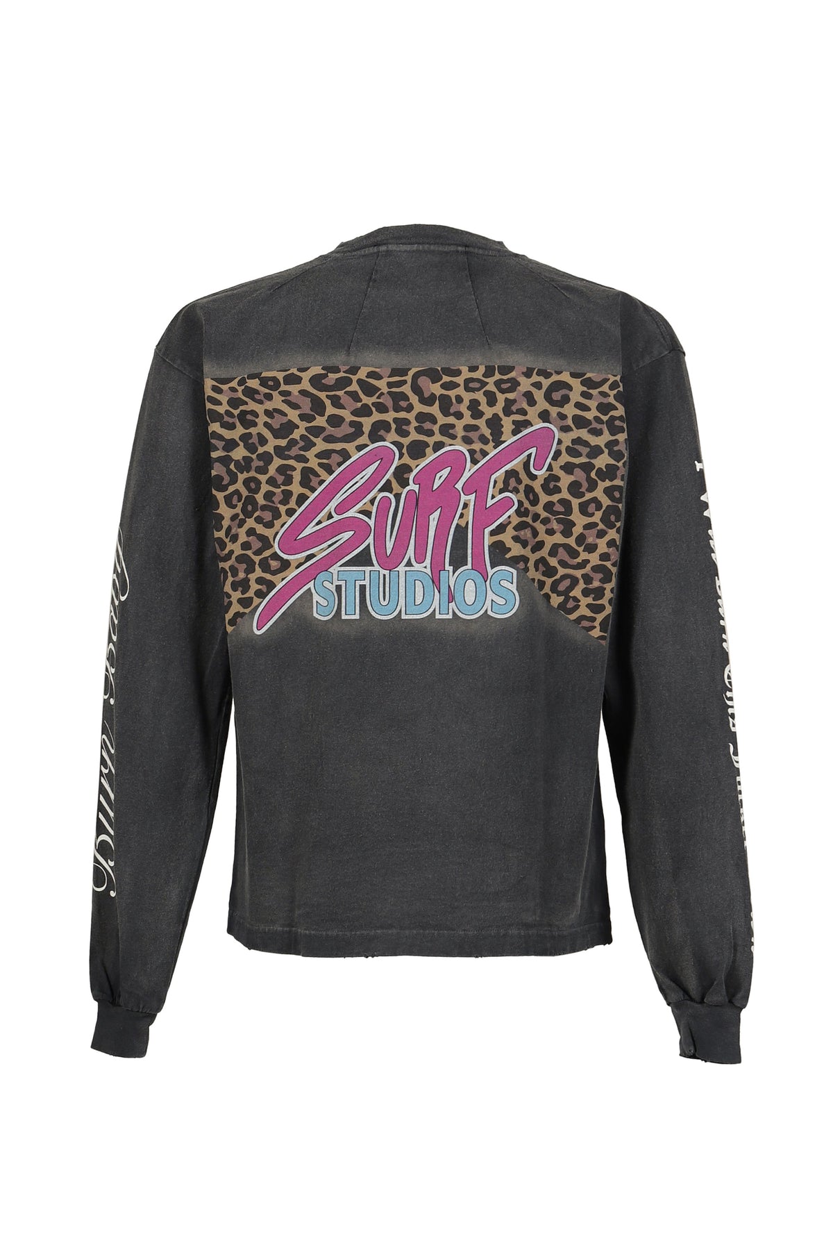 JUN/NAKAYAMA ジュン/中山 【本物保証】 Tシャツ ストリート系 メンズ LEOPARD L/S T-SHIRTS / BLK