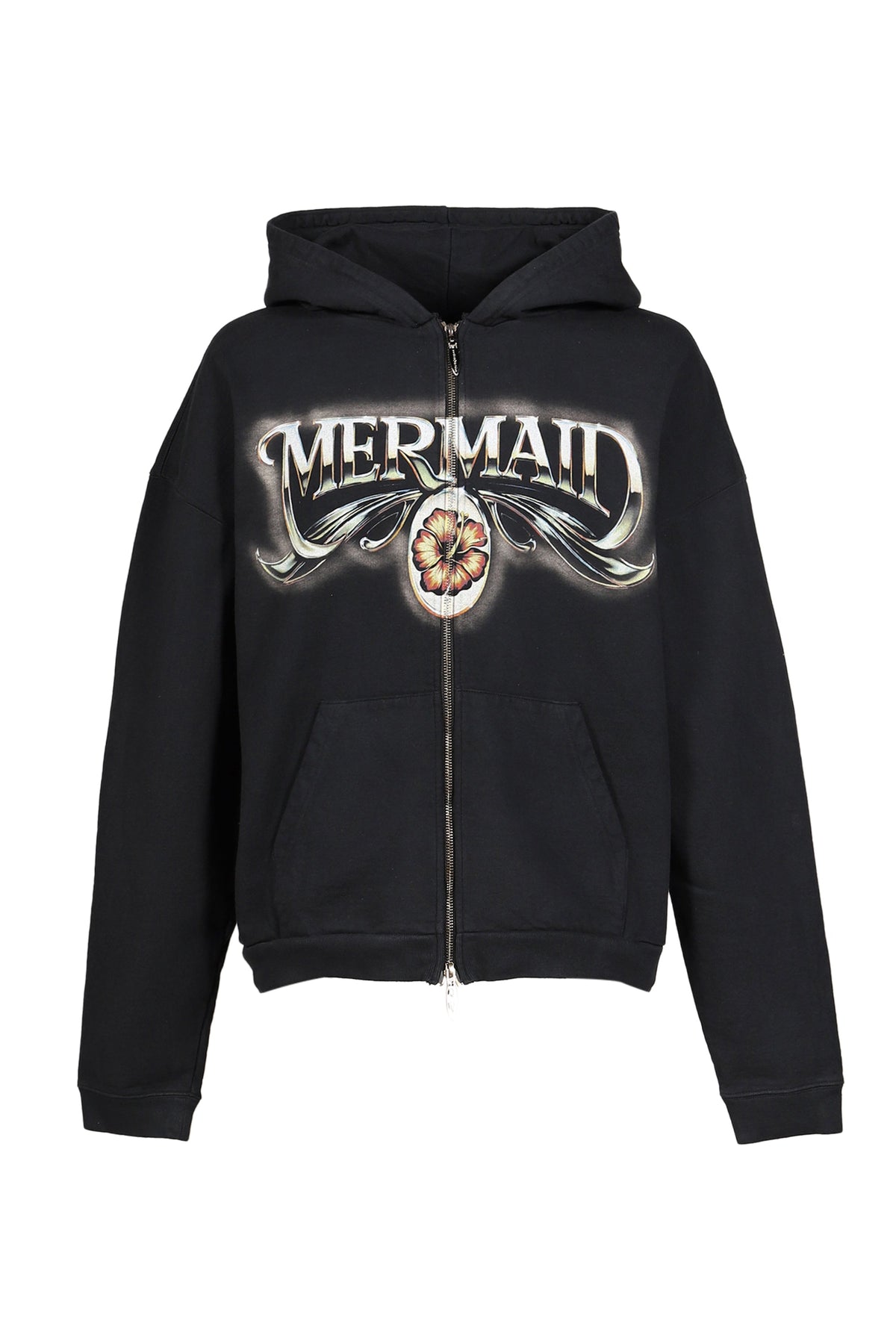 JUN/NAKAYAMA ジュン/中山 【本物保証】 パーカー ストリート系 メンズ MERMAID ZIP HOODIE / BLK