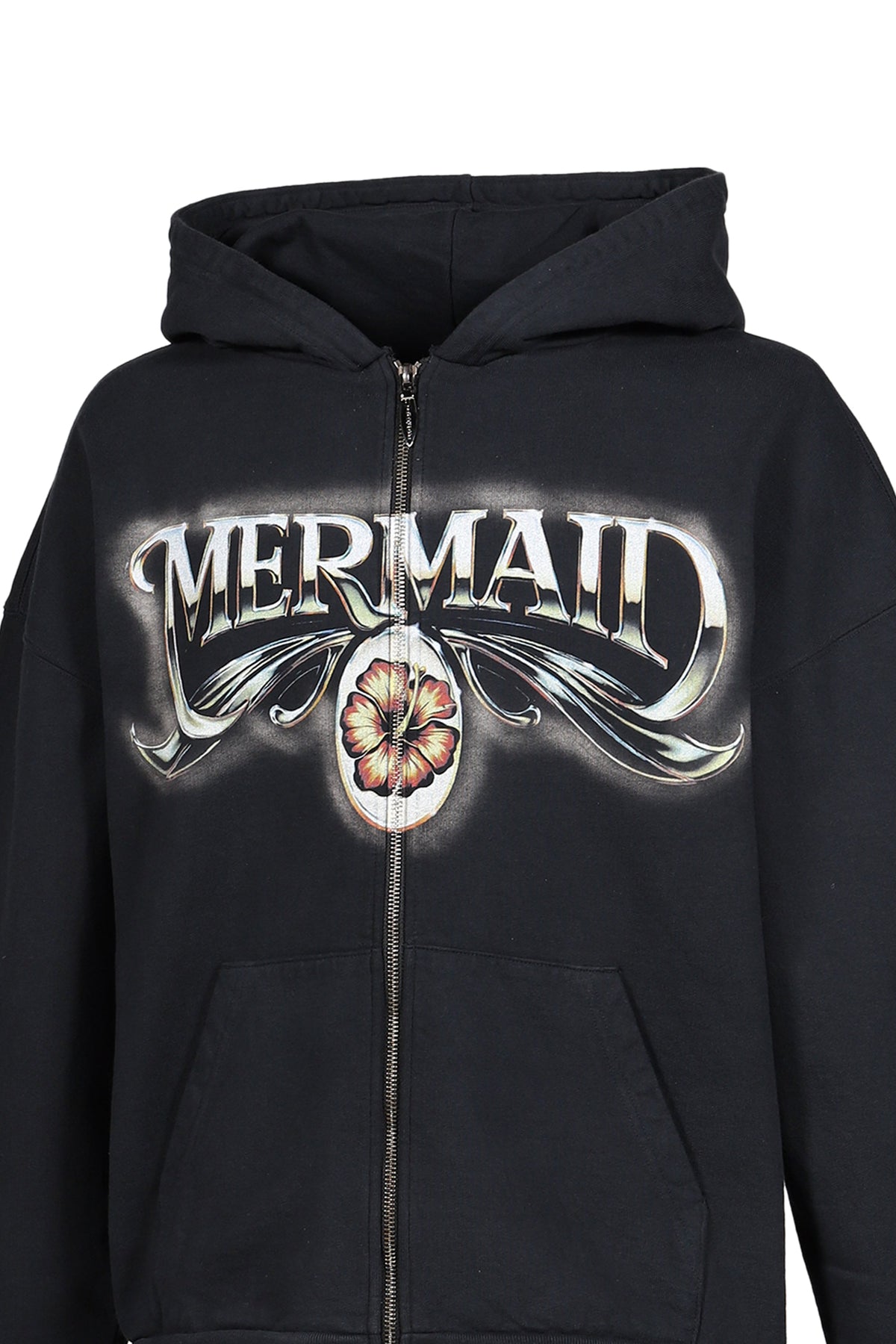 JUN/NAKAYAMA ジュン/中山 【本物保証】 パーカー ストリート系 メンズ MERMAID ZIP HOODIE / BLK
