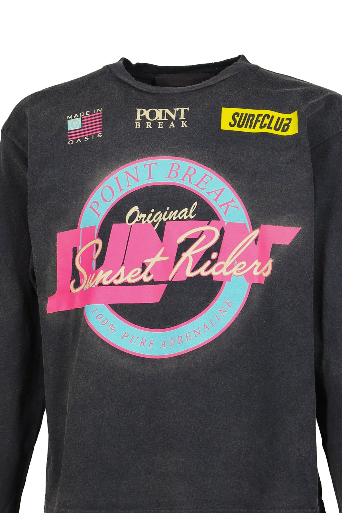 JUN/NAKAYAMA ジュン/中山 【本物保証】 Tシャツ ストリート系 メンズ POINT BREAK L/S T-SHIRTS / BLK