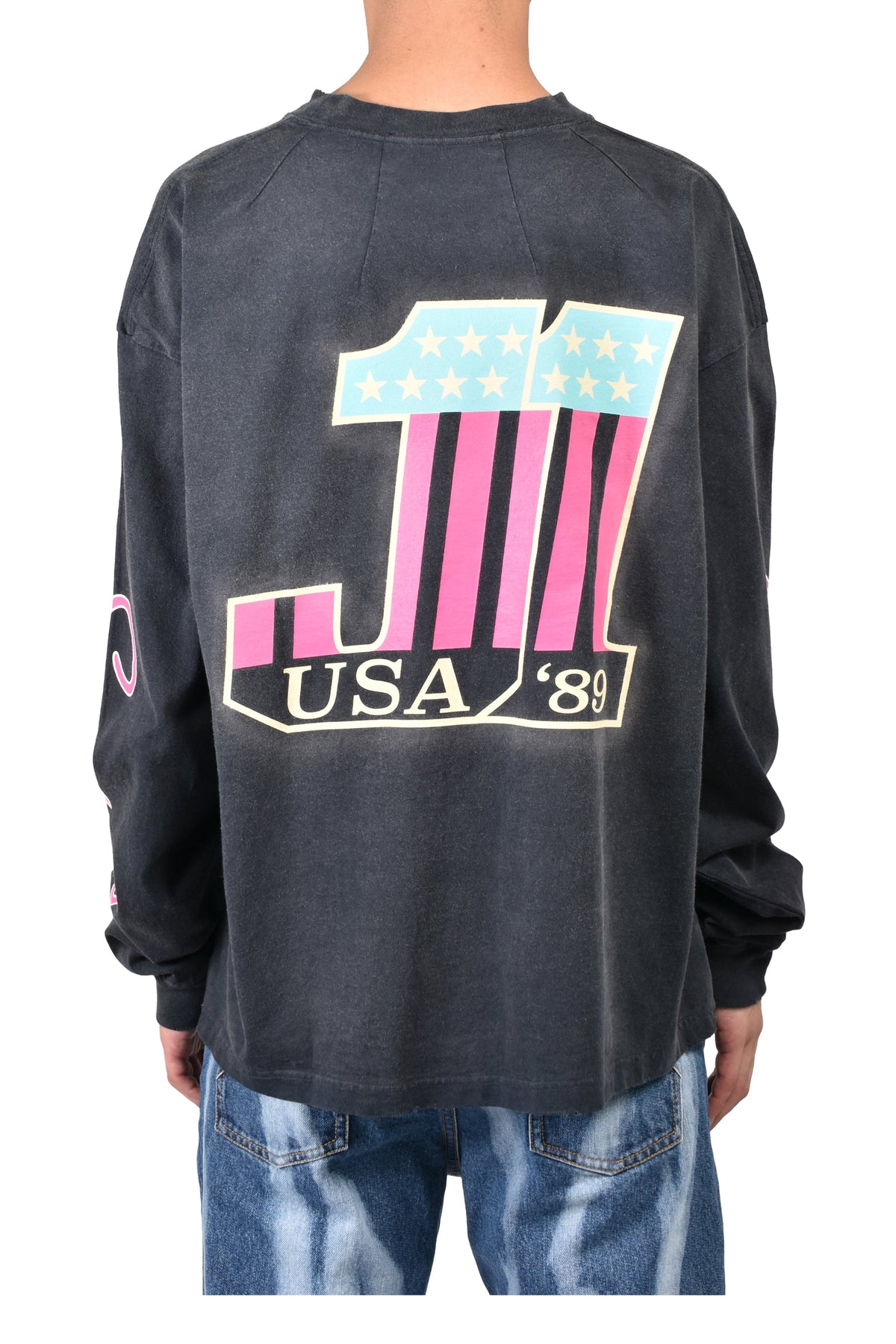 JUN/NAKAYAMA ジュン/中山 【本物保証】 Tシャツ ストリート系 メンズ POINT BREAK L/S T-SHIRTS / BLK