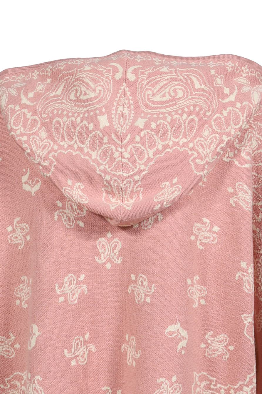 JUN/NAKAYAMA ジュン/中山 【本物保証】 パーカー ストリート系 メンズ PAISLEY KNIT HOODIE / PNK
