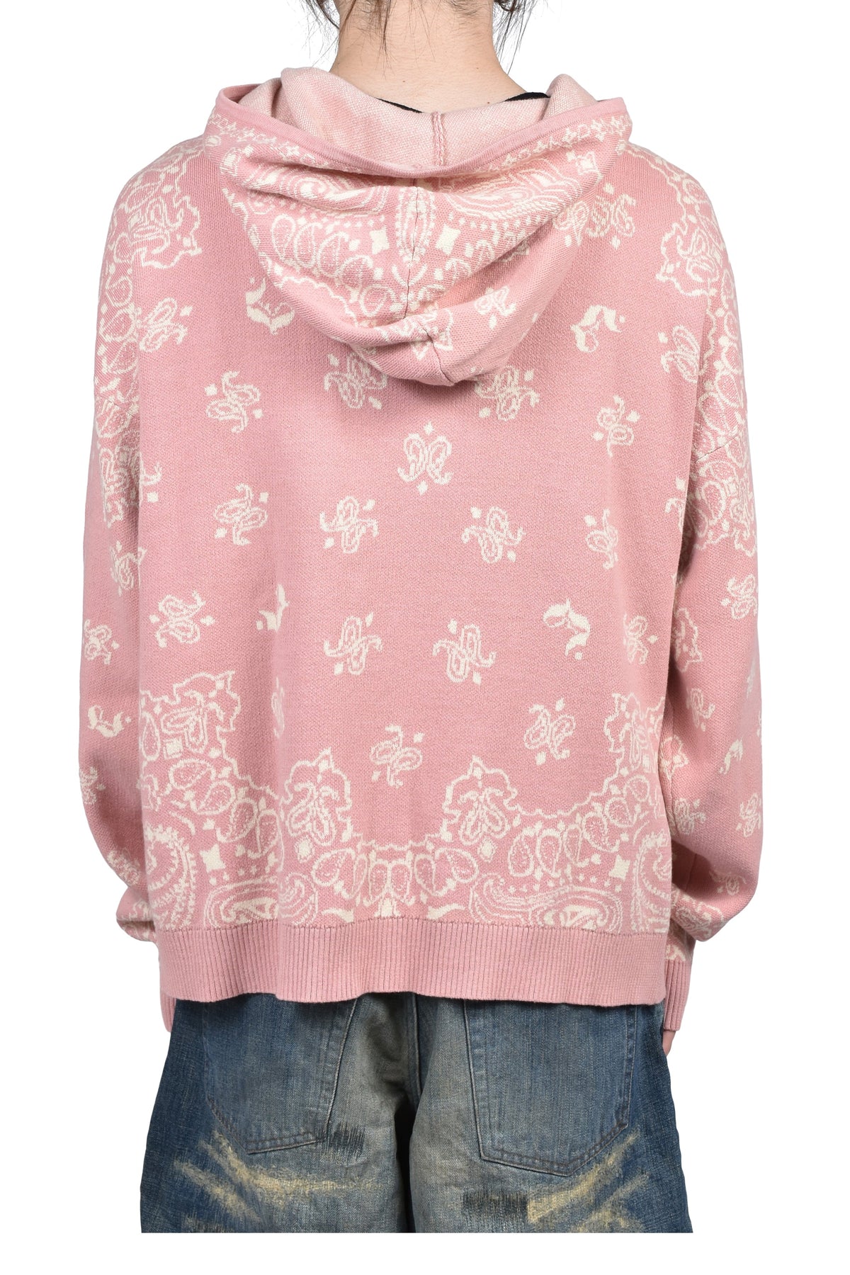 JUN/NAKAYAMA ジュン/中山 【本物保証】 パーカー ストリート系 メンズ PAISLEY KNIT HOODIE / PNK