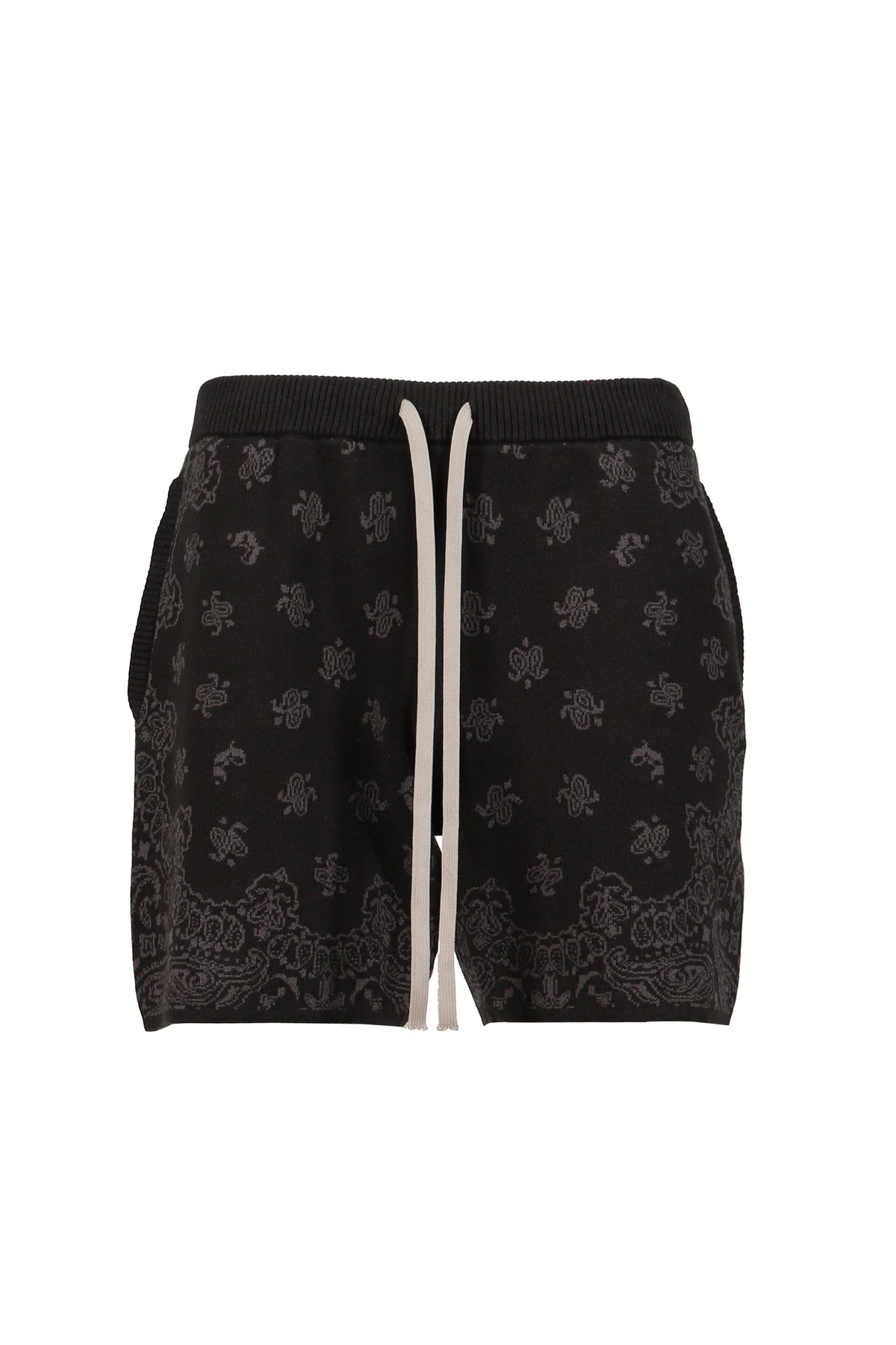 JUN/NAKAYAMA ジュン/中山 【本物保証】 ニット ストリート系 メンズ PAISLEY KNIT SHORTS / BLK