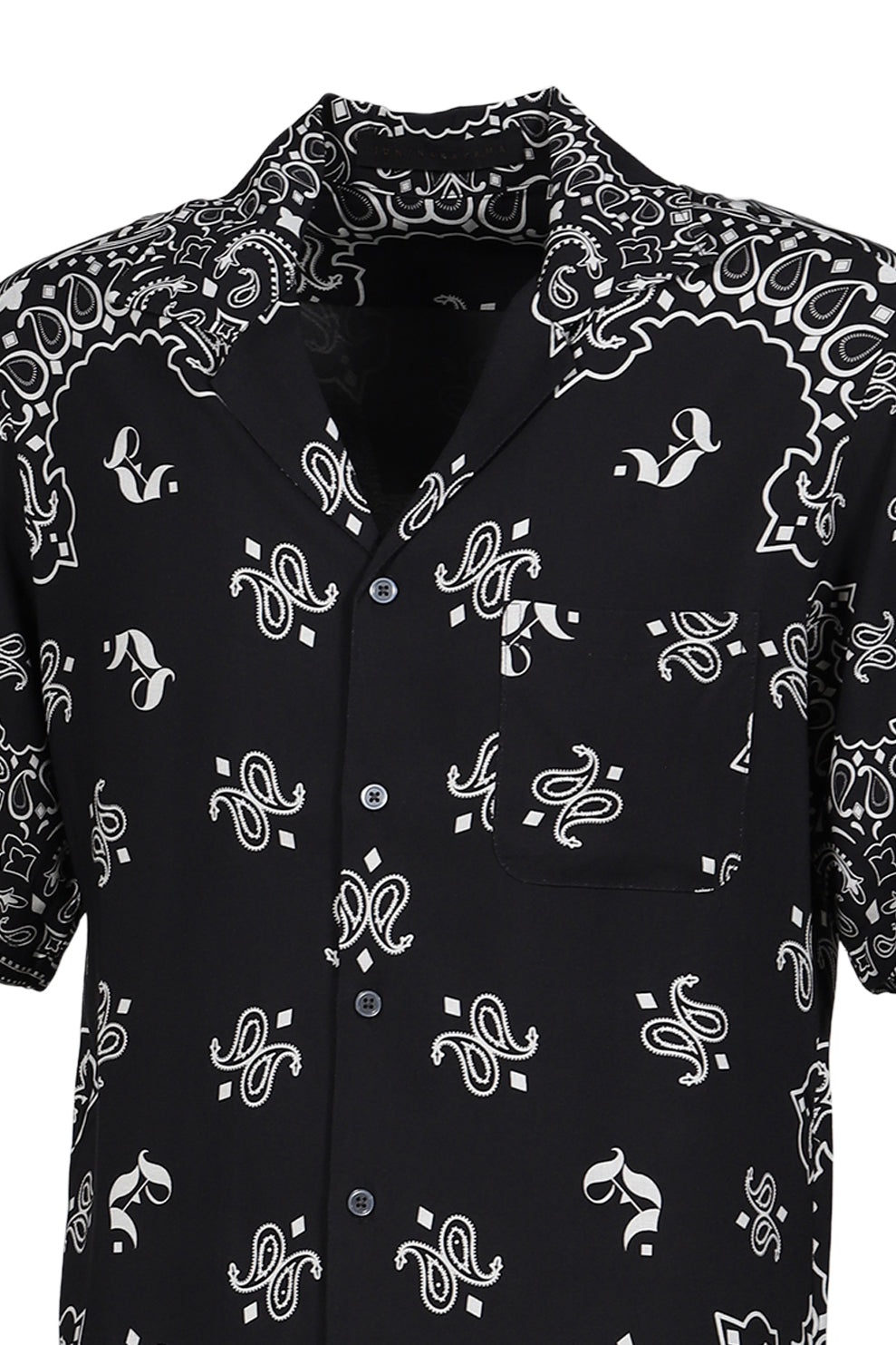 JUN/NAKAYAMA ジュン/中山 【本物保証】 シャツ ストリート系 メンズ PAISLEY SHORT SLEEVE SHIRTS / BLK
